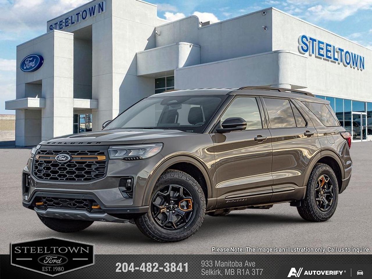<b>Cooled Seats,  BlueCruise,  Navigation,  B&O Audio,  360 Camera!</b><br> <br> We value your TIME, we wont waste it or your gas is on us!   We offer extended test drives and if you cant make it out to us we will come straight to you!<br> <br>Treat your family to refined luxury and comfort in this capable 2026 Ford Explorer.<br> <br>This Ford Explorer is the ultimate lifestyle vehicle with plenty of style and space for all of your passengers and cargo. It has the hauling capabilities of a midsize SUV combined with strong off-road capabilities. Whether your next family adventure is to the grocery store or over a high mountain pass, the Ford Explorer was built to get you there with ease.<br> <br>This Marsh Grey SUV has an Automatic transmission and is powered by a 300HP 2.3L 4 Cylinder Engine. <br> <br> Our Explorers trim level is Tremor. This new Tremor trim is ready for your off-roading adventures, a limited slip differential, skid plates and other bespoke upgrades, and additional standard features such as BlueCruise 1.2, inbuilt navigation, Bang & Olufsen audio, an aerial view camera system and a heated steering wheel. Also standard include 20 aluminum wheels, FordPass Connect 5G mobile hotspot internet access, adaptive cruise control, smart device remote engine start, and a power liftgate for rear cargo access. On the inside, occupants are treated to ventilated and heated front seats, voice-activated dual-zone climate control, and a 13.2-inch infotainment screen with wireless Apple CarPlay and Android Auto. Safety features also include lane keep assist with lane departure warning, collision mitigation, automatic emergency braking, evasion assist, and rear parking sensors. This vehicle has been upgraded with the following features: Cooled Seats, BlueCruise, Navigation, B&O Audio, 360 Camera, Remote Start, Heated Steering Wheel.<br><br> View the original window sticker for this vehicle with this url <b><a href=http://www.windowsticker.forddirect.com/windowsticker.pdf?vin=1FMUK8JHXTGC18632 target=_blank>http://www.windowsticker.forddirect.com/windowsticker.pdf?vin=1FMUK8JHXTGC18632</a></b>.<br> <br>To apply right now for financing use this link: <a href=http://www.steeltownford.com/?https://CreditOnline.dealertrack.ca/Web/Default.aspx?Token=bf62ebad-31a4-49e3-93be-9b163c26b54c&La target=_blank>http://www.steeltownford.com/?https://CreditOnline.dealertrack.ca/Web/Default.aspx?Token=bf62ebad-31a4-49e3-93be-9b163c26b54c&La</a><br> <br/>Total rebate of $1000 is reflected in the price. Incentives expire 2026-07-31. See dealer for details. <br><br>Family owned and operated in Selkirk for 35 Years.  <br>Steeltown Ford is located just 20 minutes North of the Perimeter Hwy, with an onsite banking center that offers free consultations. <br>Ask about our special dealer rates available through all major banks and credit unions.<br>Dealer retains all rebates, plus taxes, govt fees and Steeltown Protect Plus.<br>Steeltown Ford Protect Plus includes:<br>- Life Time Tire Warranty <br>Dealer Permit # 1039<br><br><br> Come by and check out our fleet of 100+ used cars and trucks and 190+ new cars and trucks for sale in Selkirk.  o~o