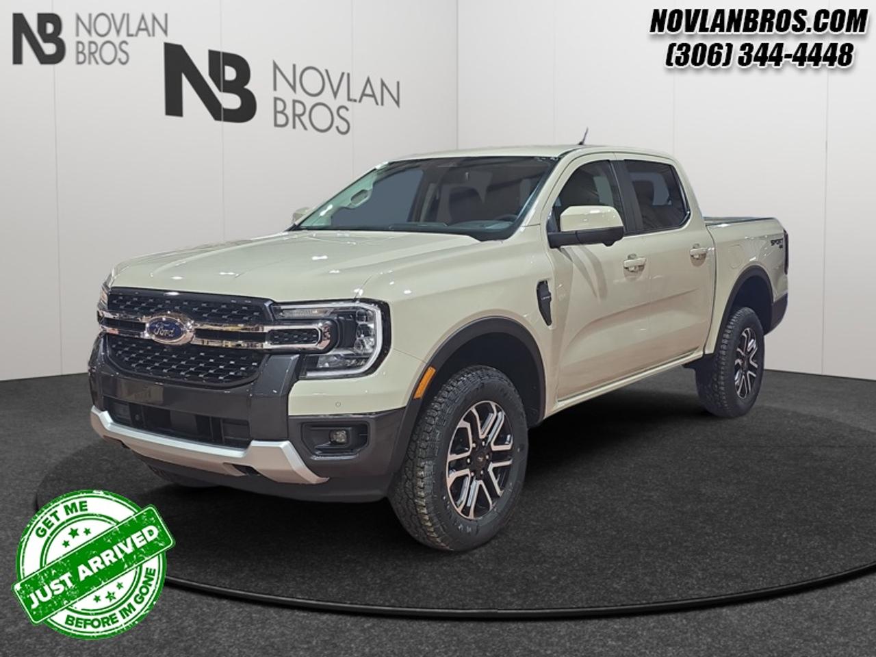 <b>Sport Appearance Package!</b><br> <br> Check out our great inventory of new vehicles at Novlan Brothers!<br> <br>The 2026 Ford Ranger features advanced driver-assist systems and smart connectivity to elevate every drive with confidence.<br> <br>The 2026 Ford Ranger combines rugged utility, modern design and smart features in a midsize pickup built to serve a wide range of needs. Inside, the cabin offers premium materials, intuitive tech and comfortable seating designed to support driver and passengers alike. With its versatile footprint, confident styling and Fords reputation for capability, the Ranger stands out as a smart choice for both daily tasks and weekend escapes.<br> <br>This Desert Sand Crew Cab 4X4 pickup has a 10 Speed Automatic transmission and is powered by a 270HP 2.3L 4 Cylinder Engine. <br> <br> Our Rangers trim level is LARIAT. The Sport Appearance Package brings refined style and advanced comfort to this capable pickup, blending rugged functionality with modern sophistication. Inside, heated ActiveX-trimmed seats with power adjustability, a heated leather steering wheel, and dual-zone automatic climate control create a premium and inviting cabin. The 12-inch SYNC 4A touchscreen with connected navigation, wireless smartphone integration, and a B&O sound system with 10 speakers ensures seamless entertainment and connectivity wherever you go. A suite of driver-assist features including Adaptive Cruise Control, BLIS with Trailer Tow Coverage, and a 360-degree camera system enhance confidence and safety. Outside, machined aluminum wheels, LED projector headlamps, sport box decals, and body-coloured accents give it a bold, confident stance that perfectly balances utility and style. This vehicle has been upgraded with the following features: Sport Appearance Package.<br><br> View the original window sticker for this vehicle with this url <b><a href=http://www.windowsticker.forddirect.com/windowsticker.pdf?vin=1FTER4KH0TLE23539 target=_blank>http://www.windowsticker.forddirect.com/windowsticker.pdf?vin=1FTER4KH0TLE23539</a></b>.<br> <br>To apply right now for financing use this link: <a href=http://novlanbros.com/credit/ target=_blank>http://novlanbros.com/credit/</a><br> <br/>Total rebate of $750 is reflected in the price. Incentives expire 2026-07-31. See dealer for details. <br><br><br> Come by and check out our fleet of 20+ used cars and trucks and 90+ new cars and trucks for sale in Paradise Hill.  o~o
