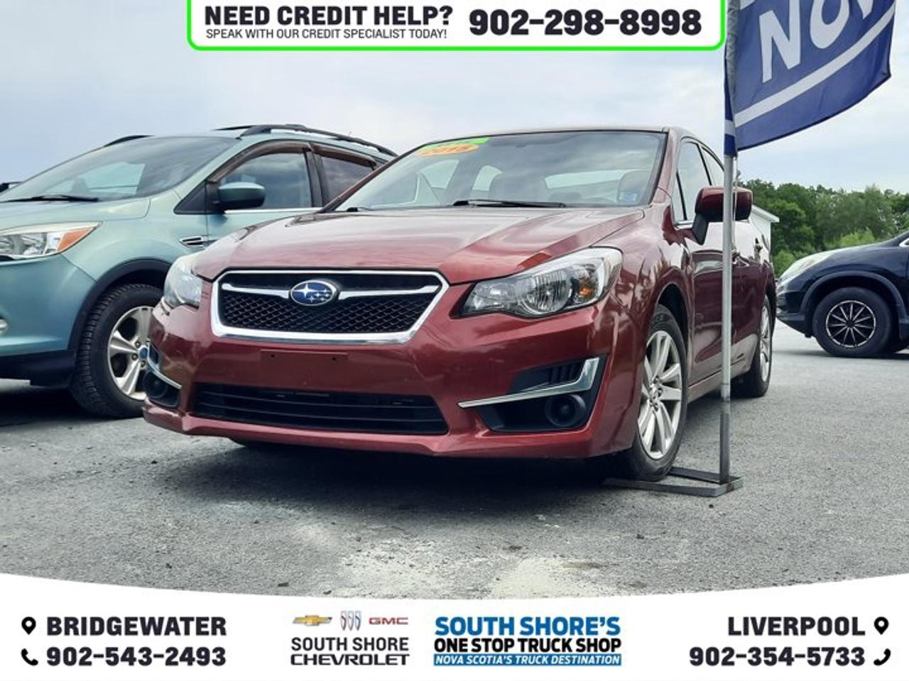 Awards: * 2015 IIHS Top Safety Pick+ * 2015 KBB.com 5-Year Cost to Own Awards * 2015 KBB.com Brand Image Awards * 2015 KBB.com Best Resale Value Awards Recent Arrival! Red 2015 Subaru Impreza 2.0i For Sale, Bridgewater AWD CVT Lineartronic 2.0L Boxer H4 DOHC 16V 4 Speakers, ABS brakes, Air Conditioning, Brake assist, CD player, Driver door bin, Electronic Stability Control, Exterior Parking Camera Rear, Front anti-roll bar, Front Reclining Bucket Seats, Heated door mirrors, Illuminated entry, Knee airbag, Outside temperature display, Power door mirrors, Power steering, Power windows, Rear window defroster, Remote keyless entry, Security system, Speed control, Speed-sensing steering, Split folding rear seat, Tachometer, Telescoping steering wheel, Tilt steering wheel, Traction control, Trip computer, Variably intermittent wipers. Reviews: * Standard all-wheel drive; spacious interior; secure handling; compliant ride quality. Source: Edmunds * If you live where winter is more than an abstract concept, then the 2015 Subaru Impreza is an obvious compact-car choice. With good fuel economy to match its all-weather traction, you can get a lot of car for a reasonable price, even in high-performance WRX models. Source: KBB.com