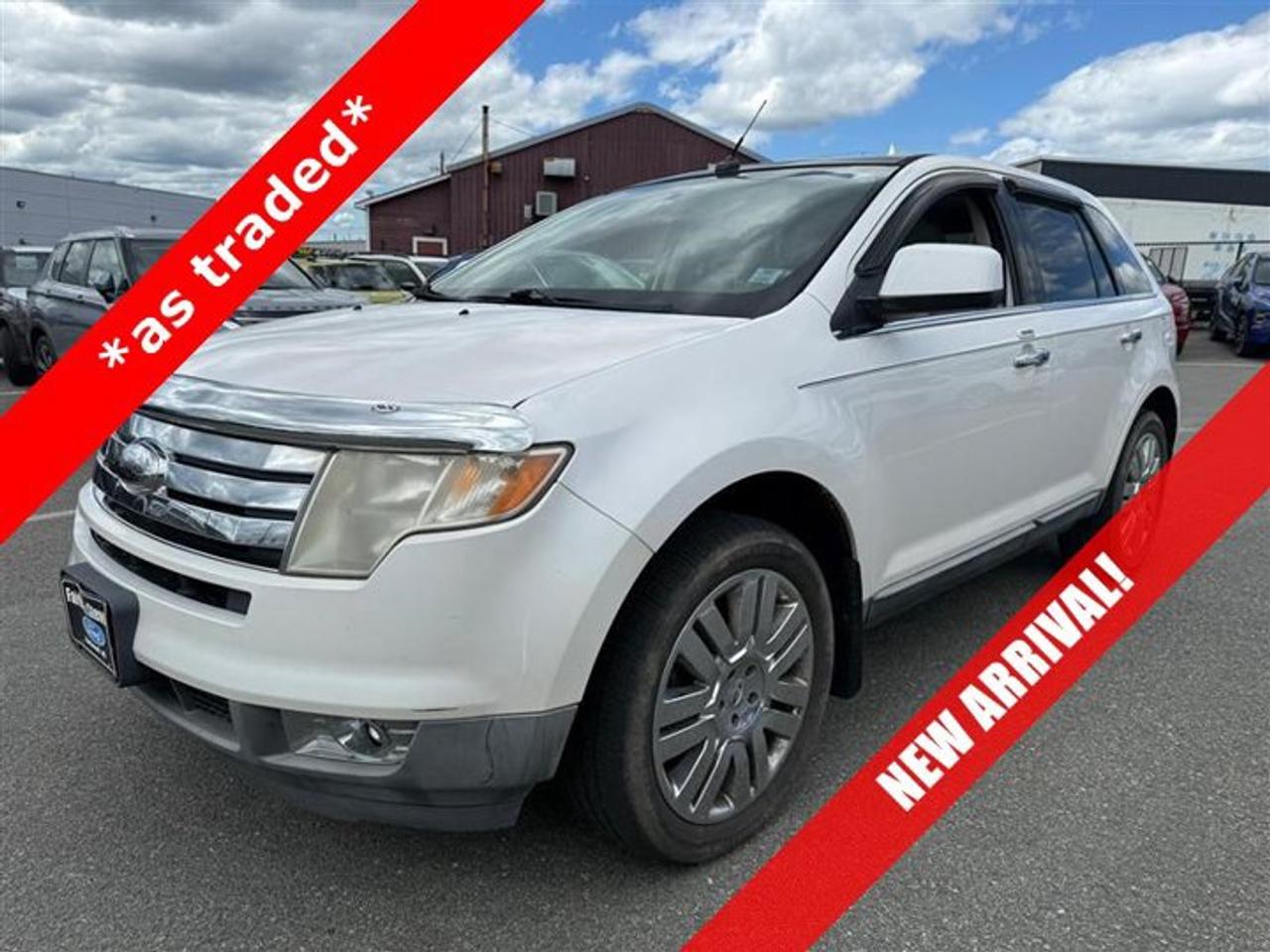 Recent Arrival! 2010 Ford Edge Limited *as traded*White 2010 Ford Edge Limited *as traded* FWD 6-Speed Automatic Duratec 3.5L V6Steele Mitsubishi has the largest and most diverse selection of preowned vehicles in HRM. Buy with confidence, knowing we use fair market pricing guaranteeing the absolute best value in all of our pre owned inventory!Steele Auto Group is one of the most diversified group of automobile dealerships in Canada, with 60 dealerships selling 29 brands and an employee base of well over 2300. Sales are up over last year and our plan going forward is to expand further into Atlantic Canada and the United States furthering our commitment to our Canadian customers as well as welcoming our new customers in the USA.Reviews:* Softer than some, stiffer than others, the 2010 Ford Edge hits the mass-appeal sweet spot in ride and handling. Coupled with a refined, eager powertrain and notably quiet highway cruising, the roomy, comfortable, versatile Edge is an extraordinarily well-rounded way to move throughout the world. Source: KBB.comAwards:* 2010 KBB.com 10 Best Used Midsize SUVs Under $10,000 * 2010 KBB.com Brand Image Awards