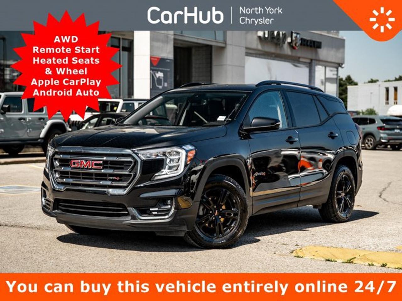 <p> This GMC Terrain boasts a Turbocharged Gas I4 1.5L/-TBD- engine powering this Automatic transmission. ENGINE, 1.5L TURBO DOHC 4-CYLINDER, SIDI, VVT  (175 hp [131.3 kW] @ 5800 rpm, 203 lb-ft of torque [275.0 N-m] @ 2000 - 4000 rpm) (STD), Wireless Apple CarPlay/Wireless Android Auto, Windows, power with rear Express-Down. <p> This GMC Terrain Features the Following Options <br /> Windows, power with front passenger Express-Down, Window, power with driver Express-Up/Down, Wi-Fi Hotspot capable (Terms and limitations apply. See onstar.ca or dealer for details.), Wheel, spare, 16 (40.6 cm) steel, USB data ports, 2, type-A, located within the centre console, USB charging-only ports, 2, located on the rear of the centre console, Universal Home Remote, includes garage door opener, 3-channel programmable, Trim, Black lower body, Transmission, 9-speed automatic 9T45, electronically-controlled with overdrive, Trailering provisions, 1500 lbs. (680 kg). </p> <p>Drive Happy with CarHub<br>*** All-inclusive, upfront prices -- no haggling, negotiations, pressure, or games*** Purchase or lease a vehicle and receive a $1000 CarHub Rewards card for service.  *** Purchase this vehicle fully online on CarHub websites</p> <p>Transparency Statement<br>USED VEHICLES:Online prices and payments are for finance purchases  please note there is a $850 safety certification fee. if not Certified, then as per OMVIC Regulations the vehicle is deemed to be not drivable and Not Certified. Cash purchases for used vehicles have a $2,350 surcharge which includes the safety certification (the finance price + $2,350).NEW VEHICLES:New financed vehicles are subject to an $ 850 Processing Fee. New cars priced at over $100,000 including add-ons or accessories are subject to the additional federal luxury tax.While every effort is taken to avoid errors, technical or human error can occur, so please confirm vehicle features, options, materials, and other specs with your CarHub representative. This can easily be done by calling us or by visiting us at the dealership. CarHub used vehicles come standard with 1 key. If we receive more than one key from the previous owner, we include them with the vehicle. Additional keys may be purchased at the time of sale. Ask your Product Advisor for more details. Payments are only estimates derived from a standard term/rate on approved credit. Terms, rates and payments may vary. Prices, rates and payments are subject to change without notice. Please see our website for more details.</p>