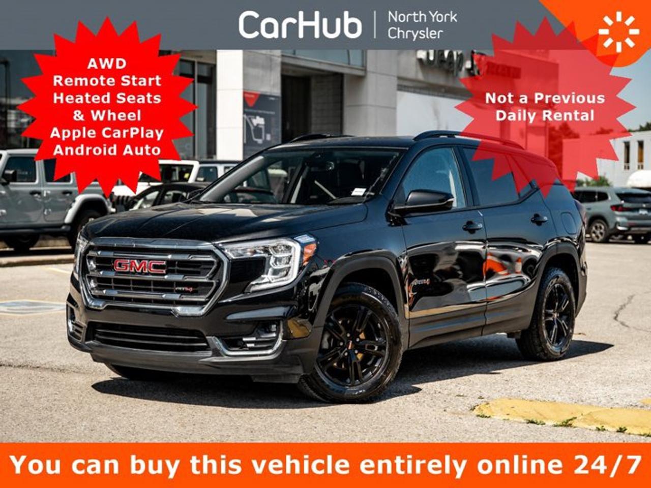 <p> This GMC Terrain boasts a Turbocharged Gas I4 1.5L/-TBD- engine powering this Automatic transmission. ENGINE, 1.5L TURBO DOHC 4-CYLINDER, SIDI, VVT  (175 hp [131.3 kW] @ 5800 rpm, 203 lb-ft of torque [275.0 N-m] @ 2000 - 4000 rpm) (STD), Wireless Apple CarPlay/Wireless Android Auto, Windows, power with rear Express-Down. <p> This GMC Terrain Features the Following Options <br /> Windows, power with front passenger Express-Down, Window, power with driver Express-Up/Down, Wi-Fi Hotspot capable (Terms and limitations apply. See onstar.ca or dealer for details.), Wheel, spare, 16 (40.6 cm) steel, USB data ports, 2, type-A, located within the centre console, USB charging-only ports, 2, located on the rear of the centre console, Universal Home Remote, includes garage door opener, 3-channel programmable, Trim, Black lower body, Transmission, 9-speed automatic 9T45, electronically-controlled with overdrive, Trailering provisions, 1500 lbs. (680 kg). </p> <p>Drive Happy with CarHub<br>*** All-inclusive, upfront prices -- no haggling, negotiations, pressure, or games*** Purchase or lease a vehicle and receive a $1000 CarHub Rewards card for service.  *** Purchase this vehicle fully online on CarHub websites</p> <p>Transparency Statement<br>USED VEHICLES:Online prices and payments are for finance purchases  please note there is a $850 safety certification fee. if not Certified, then as per OMVIC Regulations the vehicle is deemed to be not drivable and Not Certified. Cash purchases for used vehicles have a $2,350 surcharge which includes the safety certification (the finance price + $2,350).NEW VEHICLES:New financed vehicles are subject to an $ 850 Processing Fee. New cars priced at over $100,000 including add-ons or accessories are subject to the additional federal luxury tax.While every effort is taken to avoid errors, technical or human error can occur, so please confirm vehicle features, options, materials, and other specs with your CarHub representative. This can easily be done by calling us or by visiting us at the dealership. CarHub used vehicles come standard with 1 key. If we receive more than one key from the previous owner, we include them with the vehicle. Additional keys may be purchased at the time of sale. Ask your Product Advisor for more details. Payments are only estimates derived from a standard term/rate on approved credit. Terms, rates and payments may vary. Prices, rates and payments are subject to change without notice. Please see our website for more details.</p>