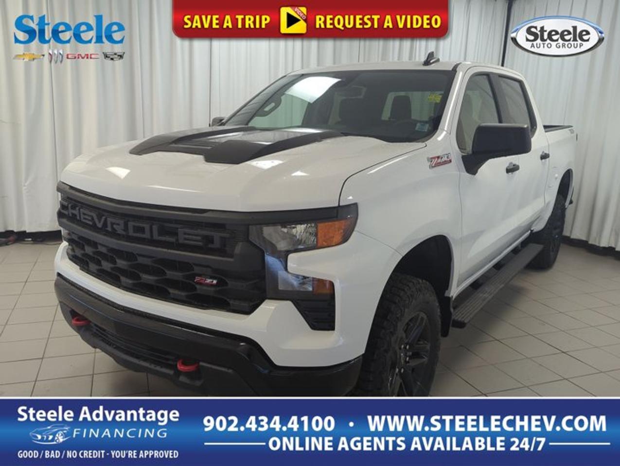 Built for drivers who want real truck strength with off-road attitude, this 2026 Chevrolet Silverado 1500 Custom Trail Boss delivers confident V8 power and true 4x4 capability. Finished in White with a Black interior, this four-door pickup combines bold style, practical utility, and proven Chevrolet truck engineering for work, travel, and everyday driving in Dartmouth.The 2026 Chevrolet Silverado 1500 Custom Trail Boss is powered by a 5.3-litre gas V8 paired with an automatic transmission and four-wheel drive. That setup gives you smooth power delivery, solid low-end torque, and dependable traction when roads turn rough. With its factory Trail Boss identity and Trailer Brake Controller, this truck is ready for towing tasks and active lifestyles.FEATURES OF THE Silverado 1500 Custom Trail BossFactory off-road focused truck designFour-wheel drive for added tractionAutomatic transmission for smooth shifting5.3-litre V8 gas engine powerTRUCK FEATURESTrailer Brake Controller for towing confidenceFour-door cab adds daily practicalityPickup box supports work and gearFour-wheel drive helps on rough terrainADVANCED SAFETY FEATURESFour-wheel drive aids slippery road controlTrailer Brake Controller supports steadier towingStrong truck stance inspires driver confidenceBuilt for secure traction in conditionsPERFORMANCE AND EFFICIENCY5.3-litre V8 delivers strong outputAutomatic transmission supports smooth accelerationFour-wheel drive boosts all-surface capabilityGas engine suits truck duty needsCOMFORT AND CONVENIENCEFour doors make cabin access easierBlack interior offers clean, classic styleSpacious cabin supports daily driving comfortPractical layout keeps essentials closeTECHNOLOGY AND CONNECTIVITYDriver-focused controls are easy to reachAutomatic transmission simplifies everyday operationTrailer Brake Controller adds useful functionalityClear truck layout supports easy useCARGO SPACEPickup bed handles tools and suppliesBox area suits weekend gear haulingCabin space supports passenger storage needsTruck design balances cargo and comfortWHAT OTHER OWNERS LIKEStrong V8 power for daily useConfident four-wheel drive capability year-roundUseful towing support from brake controllerPractical four-door layout for versatilityThe 2026 Chevrolet Silverado 1500 Custom Trail Boss stands out with the rugged character truck buyers want from a full-size pickup. Its elevated off-road image, strong V8 performance, and capable 4x4 system make it a great fit for drivers who need one vehicle to handle jobsite tasks, cottage trips, and Canadian weather with confidence.Inside, the Black interior gives the cabin a durable and purposeful feel. The four-door configuration adds flexibility for passengers, gear, and daily errands. Whether you are loading up for work or heading out for the weekend, this 2026 Chevrolet Silverado 1500 Custom Trail Boss offers the usable space and straightforward functionality expected from a serious Chevrolet truck.Under the hood, the 5.3-litre V8 remains one of the most respected engines in the segment for its balance of power, response, and everyday drivability. Matched with an automatic transmission, this 2026 Chevrolet Silverado 1500 Custom Trail Boss delivers smooth operation in traffic, steady highway performance, and the capability needed when towing or carrying heavier loads.For drivers shopping at Steele Chevrolet Buick GMC in Dartmouth, this White 2026 Chevrolet Silverado 1500 Custom Trail Boss is an excellent choice for truck duty, family use, and outdoor adventure. It brings together proven V8 strength, four-wheel drive confidence, and practical towing support in one bold full-size pickup.This 2026 Chevrolet Silverado 1500 Custom Trail Bosss VIN is: 3GCUKCED6TG400895.