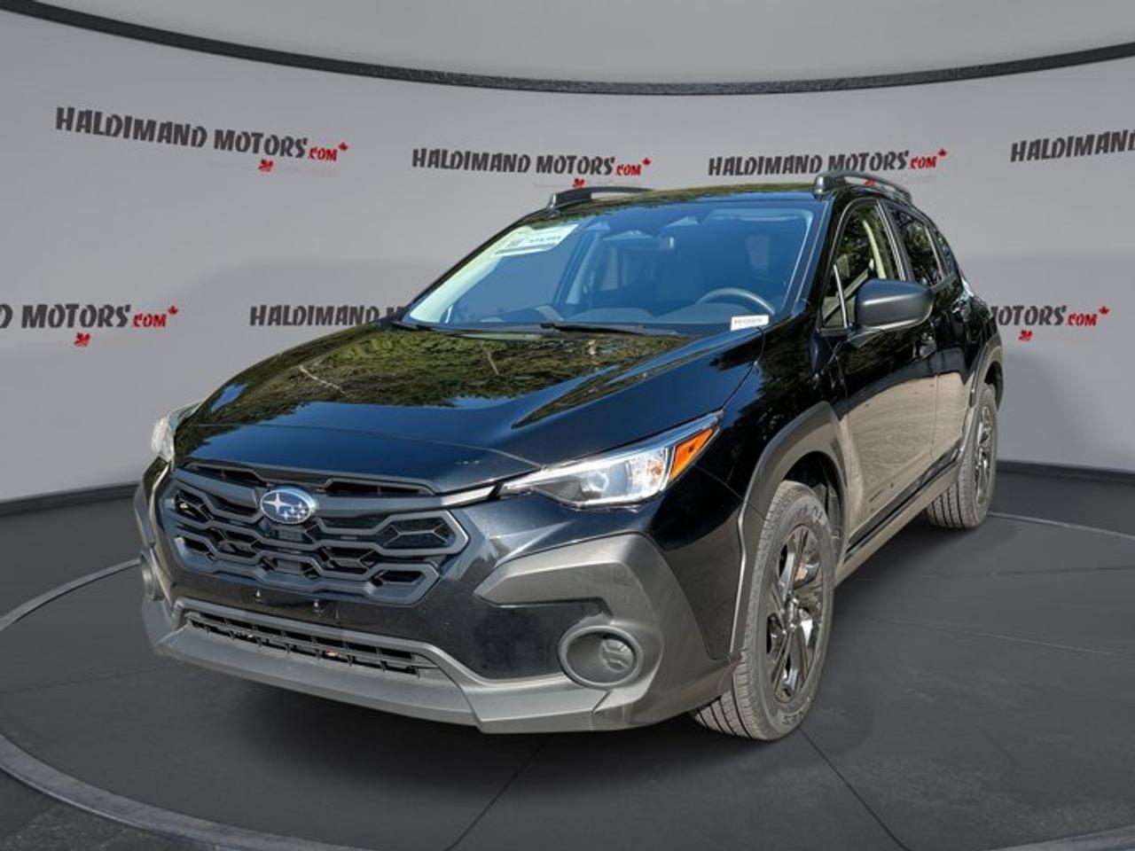 // ACCIDENT FREE!! //<br /><br />This 2024 Subaru Crosstrek Convenience AWD | No Accidents is a smart compact SUV for daily life in Cayuga and beyond. It pairs Subaru confidence with practical comfort, all-weather traction, and a fuel-friendly 2.0-litre gas engine. Finished in Black with a Black interior, this used Crosstrek shows 106,716 km.<br /><br />Built with 4 doors, a smooth CVT, and Subaru all-wheel drive confidence, this 2024 Subaru Crosstrek Convenience AWD | No Accidents is ready for commuting, errands, and weekend travel. Its clean history adds extra appeal, while its balanced size makes parking easy and road trips comfortable.<br /><br />FEATURES OF THE Crosstrek Convenience AWD | No Accidents<br />   Symmetrical all-wheel drive for year-round confidence<br />   2.0-litre BOXER engine balances efficiency<br />   CVT delivers smooth everyday driving<br />   Compact SUV versatility with practical size<br /><br />ADVANCED SAFETY FEATURES<br />   Anti-lock braking system supports controlled stops<br />   Stability control helps maintain secure handling<br />   Backup camera assists while reversing<br />   Lane departure warning adds driving awareness<br /><br />PERFORMANCE AND EFFICIENCY<br />   2.0-litre gas engine for daily efficiency<br />   Continuously Variable Transmission supports smooth acceleration<br />   All-wheel drive adds four-season traction<br />   Limited slip differential aids slippery surfaces<br /><br />COMFORT AND CONVENIENCE<br />   Heated front seats add cold-weather comfort<br />   Dual-zone climate control helps everyone<br />   Power windows simplify everyday operation<br />   Heated mirrors help clear winter frost<br /><br />TECHNONOLGY AND CONNECTIVITY<br />   Apple CarPlay connects favourite mobile apps<br />   Android Auto keeps smartphone access simple<br />   Bluetooth integration supports hands-free calling<br />   Steering wheel audio controls reduce distraction<br /><br />CARGO SPACE<br />   Rear trunk access makes loading easier<br />   Useful cargo area suits daily errands<br />   Four-door layout improves passenger entry<br />   Spare tire adds roadside reassurance<br /><br />AWARDS & RECOGNITIONS<br />   Top Safety Pick, Insurance Institute for Highway Safety, 2024<br /><br />WHAT OTHER OWNERS LIKE<br />   Confident all-wheel drive in poor weather<br />   Easy visibility and simple driving manners<br />   Heated seats improve winter comfort<br />   Practical size with versatile cargo room<br /><br />The 2024 Subaru Crosstrek Convenience AWD | No Accidents is well equipped with the features drivers want most. You get power steering, automatic headlights, LED headlamps, tinted windows, a rear spoiler, and automatic door locks for added convenience in everyday use.<br /><br />Inside, this 2024 Subaru Crosstrek Convenience AWD | No Accidents offers a clean and functional cabin layout. Front air conditioning, automatic climate control, an adjustable steering wheel, illuminated vanity mirrors, and supportive seating help make each drive more comfortable, whether you are heading across town or out on the highway.<br /><br />Safety remains a strong point in this 2024 Subaru Crosstrek Convenience AWD | No Accidents. It includes driver and passenger airbags, side impact airbags, head side airbags, child safety locks, a passenger airbag sensor, adaptive cruise control, and a backup camera to support greater peace of mind on the road.<br /><br />Entertainment and connectivity are also easy to enjoy in this 2024 Subaru Crosstrek Convenience AWD | No Accidents. Satellite radio, HD Radio, Bluetooth integration, Apple CarPlay, Android Auto, and steering wheel audio controls keep key features close at hand without making the cabin feel complicated.<br /><br />With its black-on-black look, practical feature set, accident-free history, and trusted Subaru all-wheel drive layout, this 2024 Subaru Crosstrek Convenience AWD | No Accidents is a strong choice for drivers who want value, comfort, and confidence in one well-rounded SUV at Haldimand Motors Ltd. in Cayuga.<br /><br />This 2024 Subaru Crosstrek Convenience AWD | No Accidents VIN is: JF2GUABCXRH226160.<br /><br />WHY CHOOSE US? <br /><br />Honest & Transparent Buying Experience: Weve been a trusted name in business since 1984.<br /><br />STRAIGHTFORWARD PRICING:<br />Our Advertised Price Includes:<br />>>Safety Certification (No separate fee!)<br />>>30-Day 100% Mechanical Warranty<br />>>FREE Carfax History Report.<br />>>No upcharge for paying cash.<br />(Prices Exclude HST and Licensing Fees only.)<br /><br />>>Browse 300+ vehicles all in ONE LOCATION<br /><br />EASY FINANCING: Great rates & open loans<br /><br />WE BUY CARS: Get Top Dollar for your trade-in, or sell us your vehicle for CASH! Even if you dont buy from us!<br /><br />STOP BY TODAY<br />Treat yourself - stop by Haldimand Motors Ltd. located at 42 Talbot St E, Cayuga, ON N0A 1E0 to make this car yours today!<br /><br />https://www.haldimandmotors.com/used/stock-46869.html