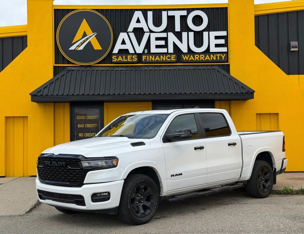 This outstanding example of a 2025 Ram 1500 Big Horn is proudly offered by Auto Avenue Airdrie. <br/> Combining rugged capability with premium comfort, this Ram 1500 Big Horn is built to handle demanding jobs while delivering a refined driving experience. With its bold design, powerful performance, and impressive attention to detail, this truck stands out whether youre on the worksite or heading out for a weekend adventure. <br/> Equipped with four-wheel drive, this Ram provides exceptional traction, stability, and confidence in all road and weather conditions. Inside, youll find a spacious and well-appointed cabin featuring a panoramic sunroof and a large touchscreen display, creating a modern and comfortable environment for both driver and passengers. <br/> Renowned for its durability, capability, and innovative technology, the Ram 1500 continues to set the benchmark in the full-size pickup segment. From towing and hauling to everyday driving, this Big Horn is engineered to exceed expectations. <br/> Powerful, versatile, and loaded with desirable features, this 2025 Ram 1500 Big Horn is ready to tackle whatever comes next. <br/> AUTO AVENUE IS AN AMVIC LICENSED DEALERSHIP, COMMITTED TO PROVIDING EXCEPTIONAL SERVICE AND QUALITY VEHICLES WITH FLEXIBLE PAYMENT OPTIONS. <br/>