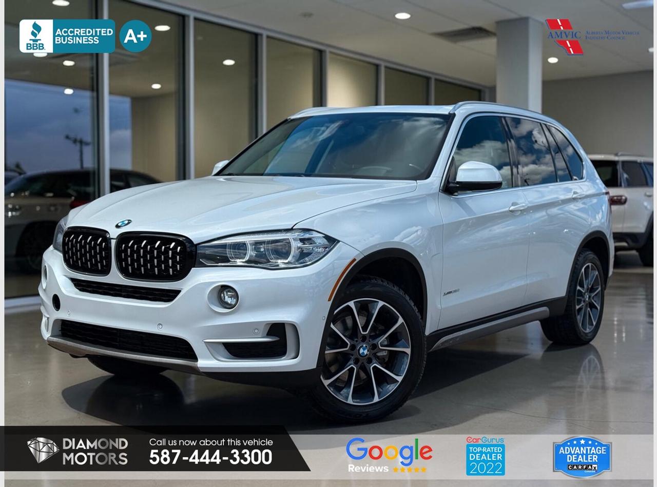 CLEARANCE PRICED  PRICED TO MOVE <br/> LIMITED TIME at Diamond Motors <br/> Drive away with a FREE 1-Year Warranty + low payments included at Listed Price. T&Cs Apply. <br/> <br/> <br/> Now Available: 2018 BMW X5 xDrive35i White has 201,001 KM on it. 3L 6 Cylinder Engine engine, All-Wheel Drive, Automatic transmission, 5 Seater passengers, on special price for $16,500.00. <br/> <br/> <br/> LEATHER, NAVIGATION, BACKUP CAMERA, BLUETOOTH, HEATED SEATS, BLIND SPOT MONITORING, KEYLESS ENTRY, PANORAMIC ROOF, PUSH START, AWD, CRUISE CONTROL, DUAL CLIMATE CONTROL, MEMORY SEATS AND MUCH MORE!!!! <br/> <br/> <br/> Book your appointment today for Test Drive. We offer contactless Test drives & Virtual Walkarounds. Stock Number: 261146 <br/> The vehicle was owned by a vehicle rental business or used as a rental vehicle. <br/> At Diamond Motors, we are dedicated to providing you with an outstanding car-buying experience, offering quality pre-owned vehicles at prices that fit your budget. Our transparent and honest approach means you can expect straightforward guidance without any high-pressure sales tactics. We believe in building lasting relationships with our customers by offering personalized service tailored to your needs. From the moment you step onto our lot, our team is here to support you every step of the way, ensuring you leave confident in your decision. Trust, integrity, and customer satisfaction are the foundation of everything we do. <br/> <br/> <br/> Why Choose Diamond Motors?<br/> <br/> Certified Pre-Owned Vehicles <br/> Family Owned & Operated <br/> 100+ Vehicles in Stock <br/> Finance & Extended Warranty Available <br/> Transparent Pricing <br/> Inspection & Carfax Provided <br/> No-Pressure Buying Experience <br/> Full Disclosure Guaranteed <br/> Top Google Rated Dealership <br/> Trade-Ins Welcome <br/> AMVIC Licensed & BBB Accredited <br/> CarGurus Top-Rated Dealer (2022 & 2024) <br/> <br/> <br/> Phone to schedule an appointment @ 587-444-3300 or simply browse our inventory online www.diamondmotors.ca or come and see us at our location at <br/> 3403 93 street NW, Edmonton, T6E 6A4 <br/> <br/> <br/> To view the rest of our inventory: <br/> www.diamondmotors.ca/inventory <br/> <br/> <br/> This dealership provides all required disclosures in accordance with AMVIC regulations. A completed Mechanical Fitness Assessment and its associated inspection work order will be supplied with every vehicle. A Carfax (or equivalent) vehicle history report will also be provided, including available information on previous damage, accident history, stolen or salvage status, and jurisdictional records. <br/> Customers are encouraged to review all vehicle features, options, and equipment for accuracy prior to purchase. <br/>