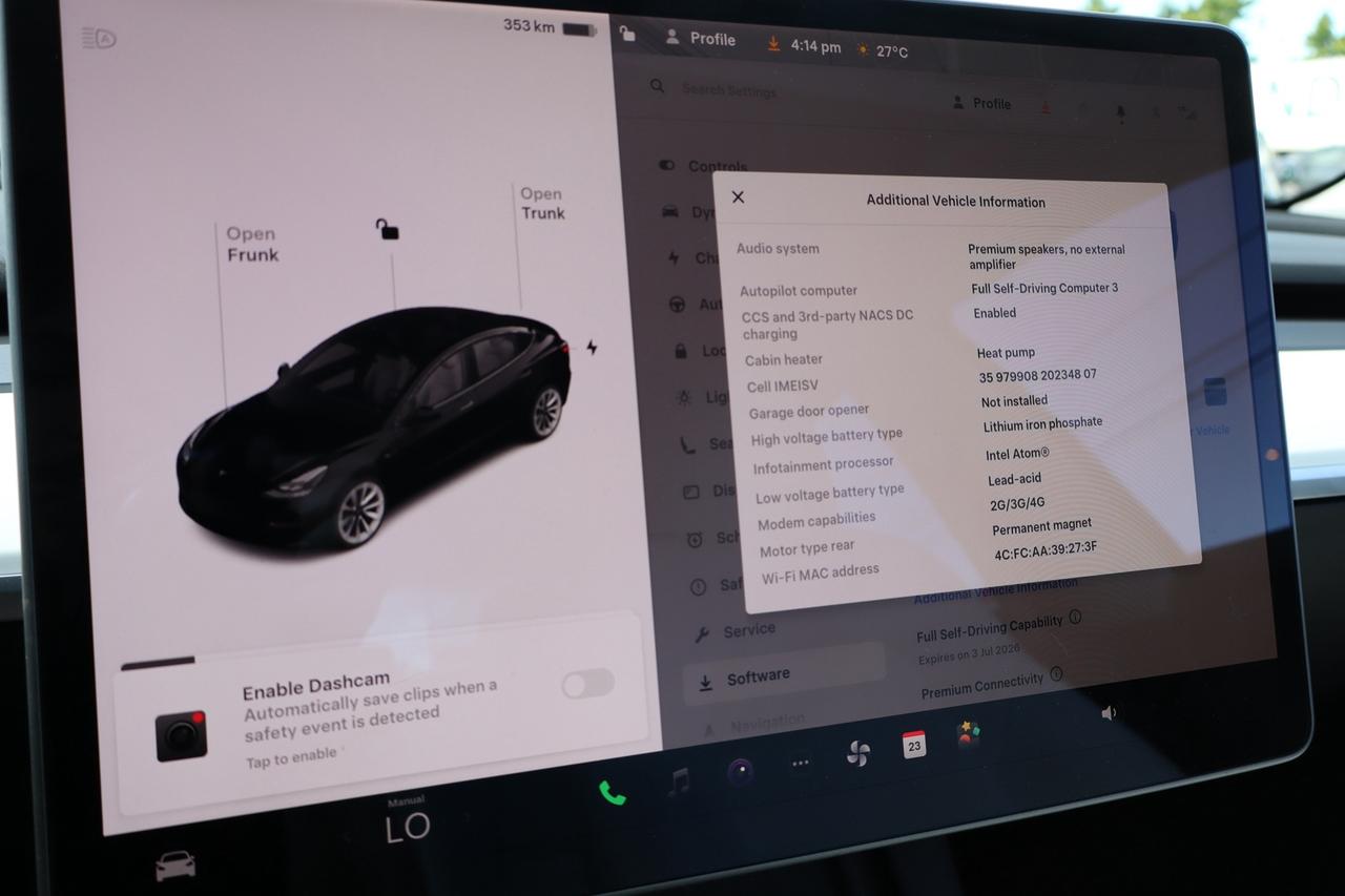 2022 Tesla Model 3 SR+   NO ACCIDENT   WHITE INTERIOR   CLEAN CARFAX Photo