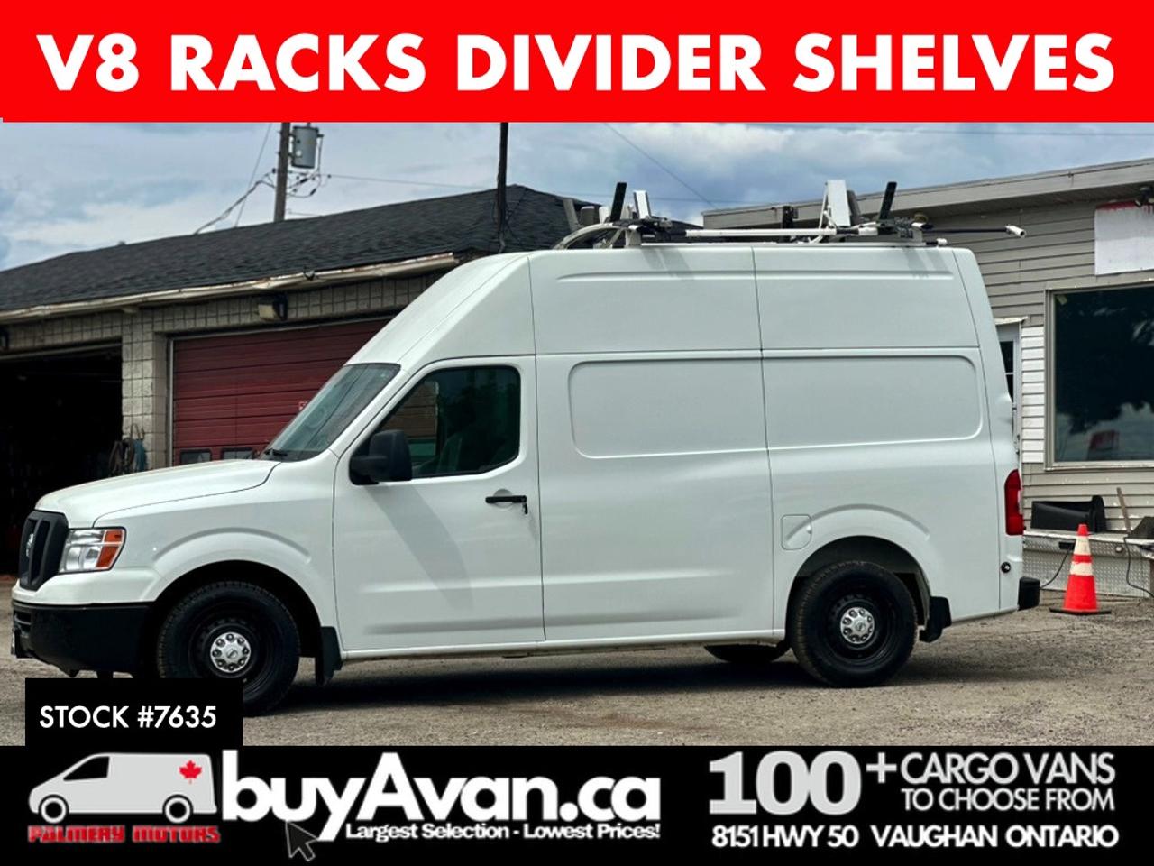 2017 Nissan NV Cargo NV2500 SV High Roof V8 Racks Divider Shelves Photo0