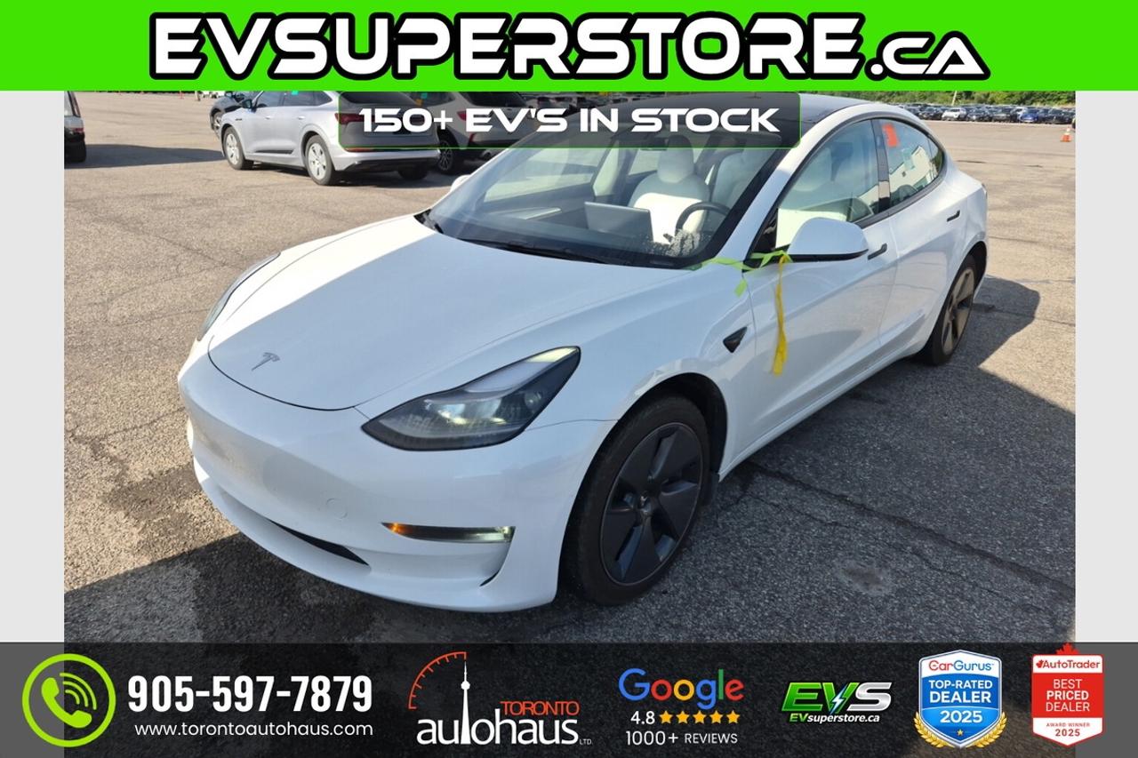 2022 Tesla Model 3 LR I WHITE INT I AWD I EVSUPERSTORE.CA Photo