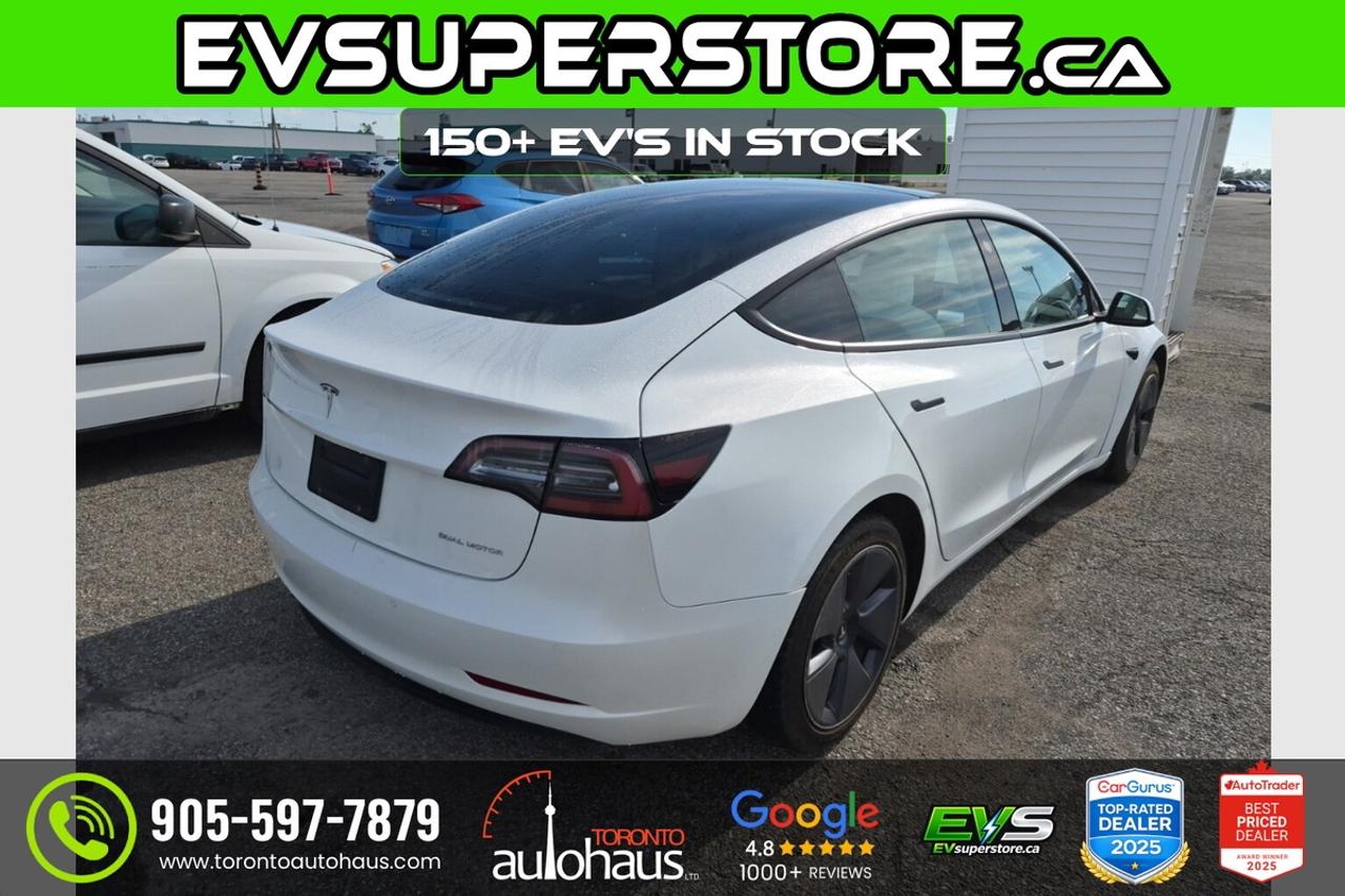 2022 Tesla Model 3 LR I WHITE INT I AWD I EVSUPERSTORE.CA Photo