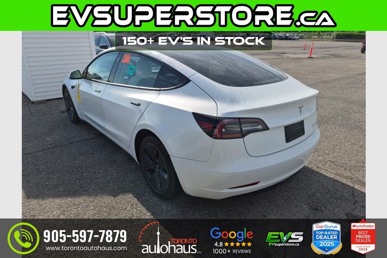 2022 Tesla Model 3 LR I WHITE INT I AWD I EVSUPERSTORE.CA Photo