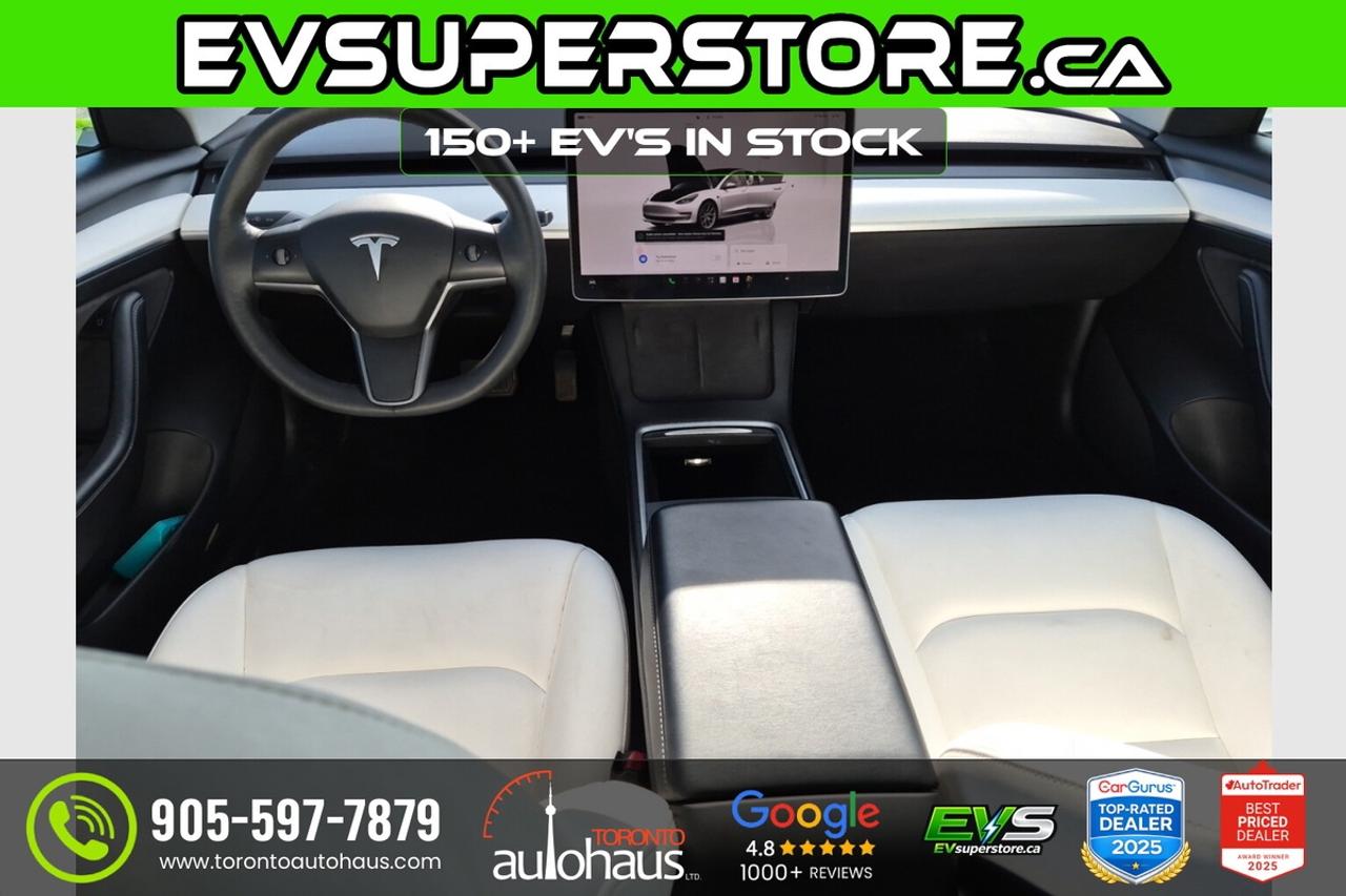 2022 Tesla Model 3 LR I WHITE INT I AWD I EVSUPERSTORE.CA Photo