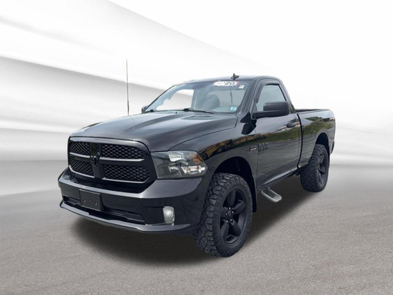Steele Halifax Chrysler Dodge Jeep Ram FIAT in Halifax presents this 2020 RAM 1500 Classic Express used truck, finished in Black with a Grey interior. With 84,999 km, a 5.7-litre HEMI V-8 gas engine, automatic transmission, and four-wheel drive, this regular cab pickup delivers the power many truck buyers want in a simple, capable package.Built for drivers who value strength and direct function, the 2020 RAM 1500 Classic Express offers a clean look and proven capability. Its 2-door layout keeps things straightforward, while the bold Black exterior gives this truck a confident road presence. This is a practical full-size pickup ready for work, weekend hauling, and daily driving around Halifax.FEATURES OF THE 1500 Classic ExpressBold monochrome exterior styling and trimRegular cab with practical cabin layoutAutomatic transmission for smooth operationFour-wheel drive for added tractionADVANCED SAFETY FEATURESFour-wheel drive supports slippery road tractionPower mirrors help improve rear visibilityFull-size pickup design inspires road confidenceSpare tire helps during roadside emergenciesPERFORMANCE AND EFFICIENCY5.7-litre HEMI V-8 delivers strong powerAutomatic transmission supports easy daily drivingFour-wheel drive adds all-season capabilityGas engine suits towing and haulingCOMFORT AND CONVENIENCEPower windows add everyday easeTwo-door cab offers simple accessGrey interior creates a clean cabinPractical controls support straightforward operationTECHNOLOGY AND CONNECTIVITYSatellite radio expands in-cabin entertainment choicesClear audio access for longer drivesEasy-to-use controls reduce driver distractionUseful features focus on daily functionTRUCK FEATURESTrailer brake controller supports confident towingPickup box handles work and gearFour-wheel drive helps off-pavement tractionV-8 power supports demanding truck tasksCARGO SPACEOpen bed fits bulky cargo easilyCabin storage suits daily essentialsSpare tire supports jobsite peaceTruck design favours gear flexibilityAWARDS & RECOGNITIONSTop full-size pickup quality, J.D. Power, 2020WHAT OTHER OWNERS LIKEStrong V-8 power for haulingSmooth automatic transmission in daily useFour-wheel drive for winter confidenceSimple controls and practical truck designThis 2020 RAM 1500 Classic Express stands out for buyers who want real truck capability without unnecessary complexity. The 5.7-litre V-8 is a major highlight, giving this pickup the muscle needed for towing, hauling, and confident highway merging. The included trailer brake controller is an important advantage for drivers planning to tow with added control.Inside, this 2020 RAM 1500 Classic Express keeps the focus on utility and ease of use. Power windows add daily convenience, while satellite radio helps make longer trips more enjoyable. The Grey interior pairs well with the Black exterior for a sharp, professional look that suits both personal and jobsite use.For Halifax drivers who need a full-size pickup with proven strength, four-wheel-drive traction, and practical equipment, this 2020 RAM 1500 Classic Express is a smart option at Steele Halifax Chrysler Dodge Jeep Ram FIAT. It is well-suited to changing weather, active lifestyles, and the kind of dependable truck work that demands V-8 performance.This 2020 RAM 1500 Classic Expresss VIN is: 3C6JR7AT2LG152977.We invite you to book a viewing and test drive at your earliest convenience