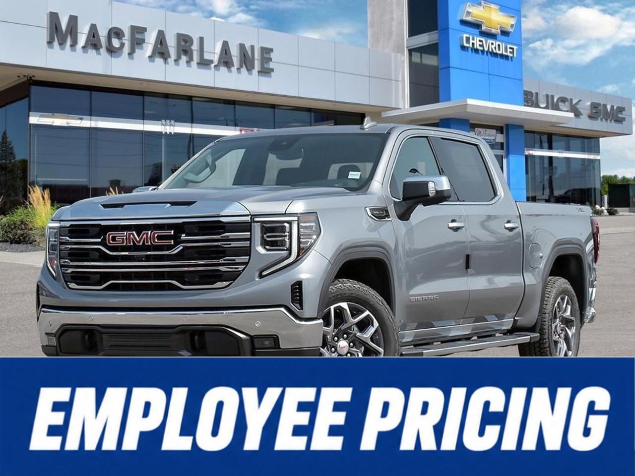 <p>Enjoy premium comfort, proven V8 performance and professional-grade capability in this new <strong>2026 GMC Sierra 1500 SLT Crew Cab Short Box 4-Wheel Drive</strong>, available at MacFarlane Chevrolet Buick GMC in Petrolia, Ontario.</p><p>Powered by the <strong>5.3L EcoTec3 V8 engine</strong> and paired with a smooth 10-speed automatic transmission, this Sierra SLT delivers confident performance for towing, hauling, highway driving and everyday travel.</p><p>The SLTs upscale exterior features a distinctive chrome grille, chrome door handles and chrome front and rear bumpers. LED lighting and bold GMC styling give this truck a refined yet commanding road presence.</p><p>The spacious Crew Cab provides generous passenger room, while the versatile short cargo box offers practical space for tools, equipment, recreational gear and weekend projects.</p><p>Inside, the Sierra SLT delivers a premium, driver-focused environment with power-adjustable front seating, heated front seats, a heated steering wheel, a large touchscreen infotainment system and a configurable digital Driver Information Centre.</p><p>Wireless Apple CarPlay and Android Auto compatibility provide convenient access to compatible smartphone applications, navigation, calls, messages and music.</p><p>Four-wheel drive provides additional traction and control during changing Ontario weather, on gravel roads and around demanding worksites. GMC safety and driver-assistance technologies help provide added confidence behind the wheel.</p><p>Visit <strong>MacFarlane Chevrolet Buick GMC</strong>, proudly serving Petrolia, Sarnia, Strathroy, London, Lambton County and Southwestern Ontario since 1922.</p><p><strong>Call 519-882-1090 today to confirm availability or schedule your test drive.</strong></p>