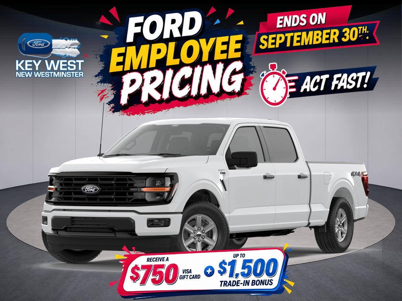 Oxford White 2026 Ford F-150 Pickup Truck Four-Wheel Drive Automatic