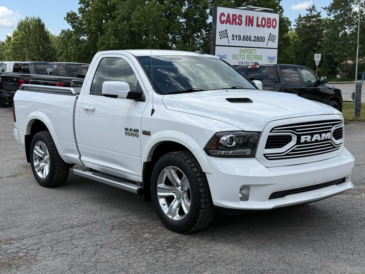 <p>2018 DODGE RAM 1500 SPORT!</p><p>Safety inspection included in the full asking price // Carfax available // No accidents!</p><p>&nbsp;</p><p data-start=139 data-end=305><strong>CARS IN LOBO LTD.&nbsp; &ndash; Your trusted pre-owned vehicle destination!</strong></p><p>&nbsp;</p><p data-start=139 data-end=305><strong>Located at 6355 Egremont Dr, Komoka, ON N0L 1R0 &mdash; just 7 km west of Hyde Park Rd. Heading west on Fanshawe Park Rd as it becomes Egremont Dr, you&rsquo;ll find us at the traffic lights on the corner of Egremont Dr & Narin Rd in Middlesex county township of Lobo.&nbsp;</strong></p><p>&nbsp;</p><p data-start=139 data-end=305><strong>Serving London, Ontario/Middlesex County for over 10 years. A registered member of the UCDA (Used Car Dealers Association of Ontario) and fully licensed with OMVIC (Ontario Motor Vehicle Industry Council).</strong></p><p>&nbsp;</p><hr><p>&nbsp;</p><p data-start=139 data-end=305><strong><span style=font-size: 14pt;>CARS IN LOBO LTD. (Buy - Sell - Trade - Finance)&nbsp; </span><span style=font-size: 14pt;>Office#&nbsp; 519 666 2800 </span><span style=font-size: 14pt;>TEXT# 519 630 6660</span></strong></p><p>&nbsp;</p><hr><p>&nbsp;</p><p data-start=312 data-end=770><strong>- /Quality, locally sourced pre-owned vehicles at a competitive price<br>- /Safety certification Inspection included at the Full Asking Price! (unless listed otherwise)</strong><br><strong>- /We take all trade ins at a competitive & fair value&nbsp;</strong><br><strong>- /We buy cars outright with no purchase&nbsp;necessary</strong><br data-start=352 data-end=355><strong>- /CARFAX reports available on all cars</strong><br data-start=462 data-end=465><strong>- /Extended warranty options available</strong><br data-start=590 data-end=593><strong>- /Financing options available</strong><br data-start=642 data-end=645><strong>- /We register & plate your vehicle for you (Licensing Extra)</strong><br data-start=714 data-end=717><strong>- /No hidden fees. No pressure. Easy going team that is here to help.&nbsp;</strong></p><p>&nbsp;</p><p data-start=777 data-end=908><strong>Message us anytime or feel free to drop by! We are here to help make your next vehicle purchase simple and stress-free. -> OPEN 6 DAYS WEEK MONDAY - SATURDAY&nbsp;</strong></p><p>&nbsp;</p><p data-start=777 data-end=908>&nbsp;</p>