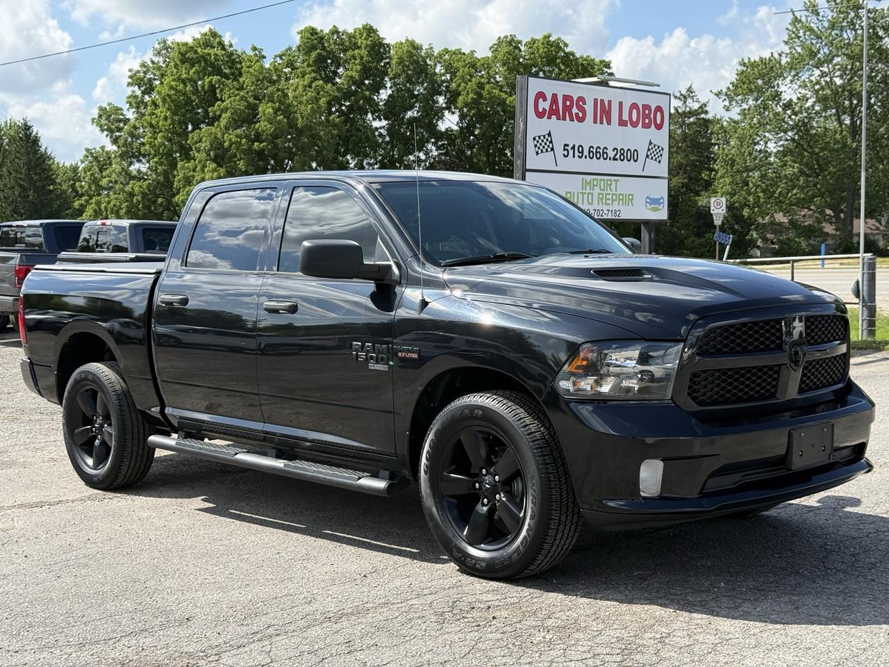 <p>2019 DODGE RAM 1500 CLASSIC!</p><p>Safety inspection included in the full asking price // Carfax available // No accidents!</p><p>&nbsp;</p><p>&nbsp;</p><p>&nbsp;</p><p>&nbsp;</p><p>&nbsp;</p><p data-start=139 data-end=305><strong>CARS IN LOBO LTD.&nbsp; &ndash; Your trusted pre-owned vehicle destination!</strong></p><p>&nbsp;</p><p data-start=139 data-end=305><strong>Located at 6355 Egremont Dr, Komoka, ON N0L 1R0 &mdash; just 7 km west of Hyde Park Rd. Heading west on Fanshawe Park Rd as it becomes Egremont Dr, you&rsquo;ll find us at the traffic lights on the corner of Egremont Dr & Narin Rd in Middlesex county township of Lobo.&nbsp;</strong></p><p>&nbsp;</p><p data-start=139 data-end=305><strong>Serving London, Ontario/Middlesex County for over 10 years. A registered member of the UCDA (Used Car Dealers Association of Ontario) and fully licensed with OMVIC (Ontario Motor Vehicle Industry Council).</strong></p><p>&nbsp;</p><hr><p>&nbsp;</p><p data-start=139 data-end=305><strong><span style=font-size: 14pt;>CARS IN LOBO LTD. (Buy - Sell - Trade - Finance)&nbsp; </span><span style=font-size: 14pt;>Office#&nbsp; 519 666 2800 </span><span style=font-size: 14pt;>TEXT# 519 630 6660</span></strong></p><p>&nbsp;</p><hr><p>&nbsp;</p><p data-start=312 data-end=770><strong>- /Quality, locally sourced pre-owned vehicles at a competitive price<br>- /Safety certification Inspection included at the Full Asking Price! (unless listed otherwise)</strong><br><strong>- /We take all trade ins at a competitive & fair value&nbsp;</strong><br><strong>- /We buy cars outright with no purchase&nbsp;necessary</strong><br data-start=352 data-end=355><strong>- /CARFAX reports available on all cars</strong><br data-start=462 data-end=465><strong>- /Extended warranty options available</strong><br data-start=590 data-end=593><strong>- /Financing options available</strong><br data-start=642 data-end=645><strong>- /We register & plate your vehicle for you (Licensing Extra)</strong><br data-start=714 data-end=717><strong>- /No hidden fees. No pressure. Easy going team that is here to help.&nbsp;</strong></p><p>&nbsp;</p><p data-start=777 data-end=908><strong>Message us anytime or feel free to drop by! We are here to help make your next vehicle purchase simple and stress-free. -> OPEN 6 DAYS WEEK MONDAY - SATURDAY&nbsp;</strong></p><p>&nbsp;</p><p data-start=777 data-end=908>&nbsp;</p>