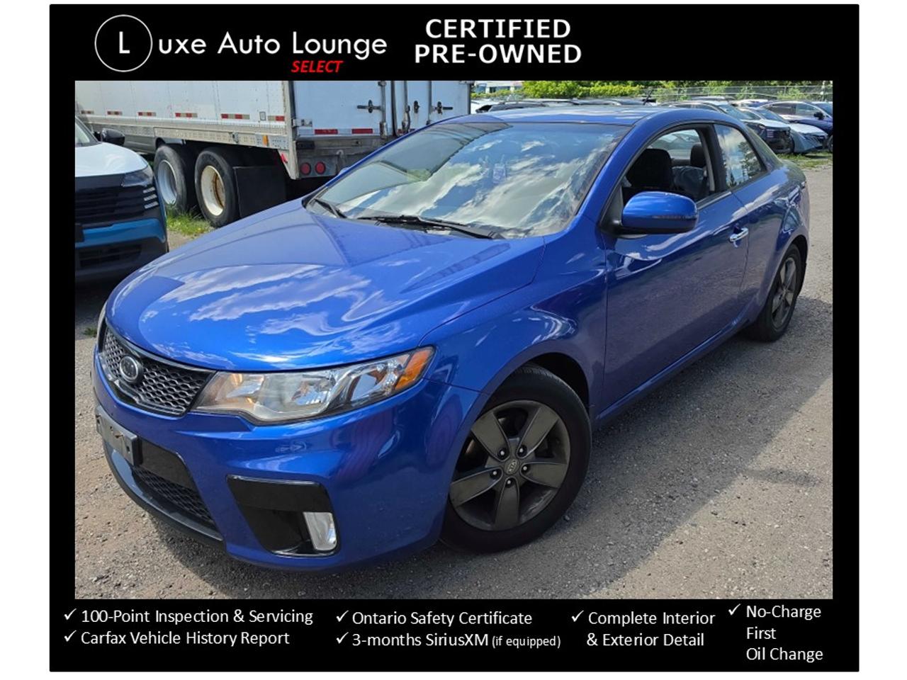 2011 Kia Forte Koup EX - LOW KM, AUTO, HEATED SEATS, A/C, BLUETOOTH! - Photo #1