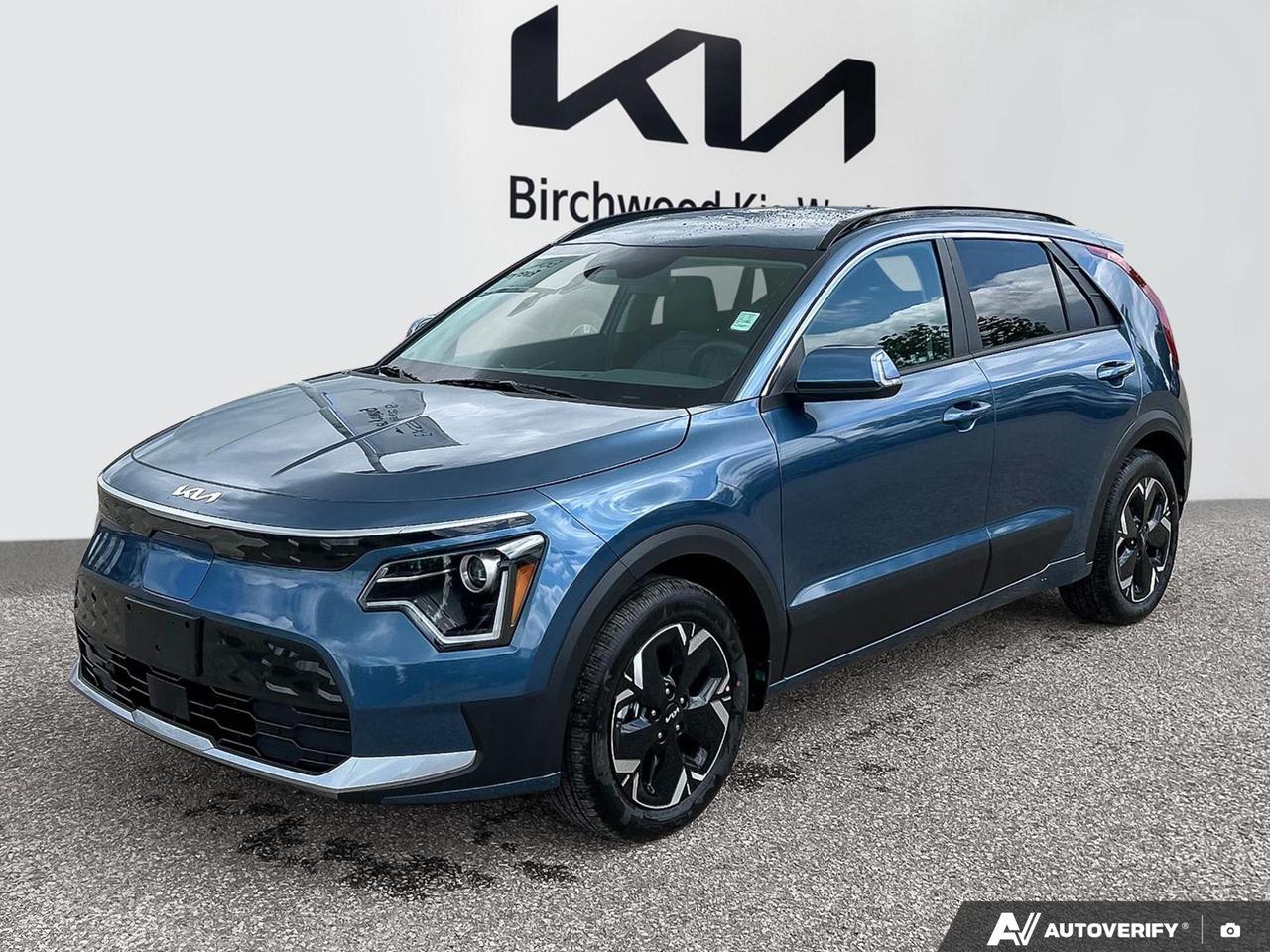 Experience is Everything at Birchwood Kia West!  It is our mission to provide the most transparent and time efficient sales process out of any Manitoba Kia Dealer!  Come visit us and see for yourself why we have a 4.4 star google rating!
The 2026 Kia Niro EV is here and ready to redefine your daily drive. With a 64.8 kWh lithium-ion battery, rapid DC fast-charging capability, and a suite of advanced driver-assistance technology, this Mineral Blue Niro EV offers a compelling, practical, and forward-thinking ownership experience for environmentally conscious drivers who refuse to compromise on features or comfort.

Key Highlights:
- 64.8 kWh Lithium-Ion battery with 11 kW onboard charger  charge to full in as little as ~1 hour at 440V DC fast charge
- Front-Wheel Drive with single-speed reduction gear, shift-by-wire, and selectable drive modes for optimized efficiency
- Highway Driving Assist (HDA) with Smart Cruise Control with Stop & Go  hands-on confidence on long commutes
- Blind-Spot Collision-Avoidance Assist, Rear Cross-Traffic Collision Avoidance, and Driver Monitoring Alert for comprehensive safety coverage
- Integrated Navigation System with Voice Activation and Voice-Activated Automatic Air Conditioning for a seamless, connected cabin
- Mineral Blue exterior paired with a Charcoal interior  a clean, modern aesthetic on 17 alloy wheels
- Nearly brand new with only 26 km on the odometer  as fresh as it gets

Ready to make the switch to electric? Reserve this Niro EV online, start your purchase at birchwoodkiawest.ca, or book a test drive appointment today. Have questions? Our team is happy to help  contact us anytime. Experience is Everything at Birchwood Kia West! It is our mission to provide the most transparent and time-efficient sales process of any Manitoba Kia dealer. Come see for yourself why we hold a 4.4-star Google rating. Open 24 hours a day at birchwoodkiawest.ca
ADDITIONAL ACCESSORIES INCLUDED: 

*Kia Genuine All-Weather Floor Mats


You might qualify for additional savings on your purchase! Ask us about our:

$500 Grad Program
$750 Mobility Assistance Program
$500 Military Benefit
1% Loyalty Rate Reduction 

FIND MORE INFORMATION AND VIEW MORE OPTIONS

*Visit us! Birchwood Kia West in the Birchwood Auto Park. Portage Ave & The Perimeter!
*Visit www.birchwoodkiawest.ca
*Contact our sales department at (204) 888-4542

*Whenever possible, the vehicle photos shown are of the ACTUAL vehicle. This provides the best online shopping experience for our valued customers.
*Price includes all options, fees, and levies. No additional charges are applied.
*Additional fees may apply to select finance and lease options. 
*Dealer Permit #4302
Dealer permit #4302