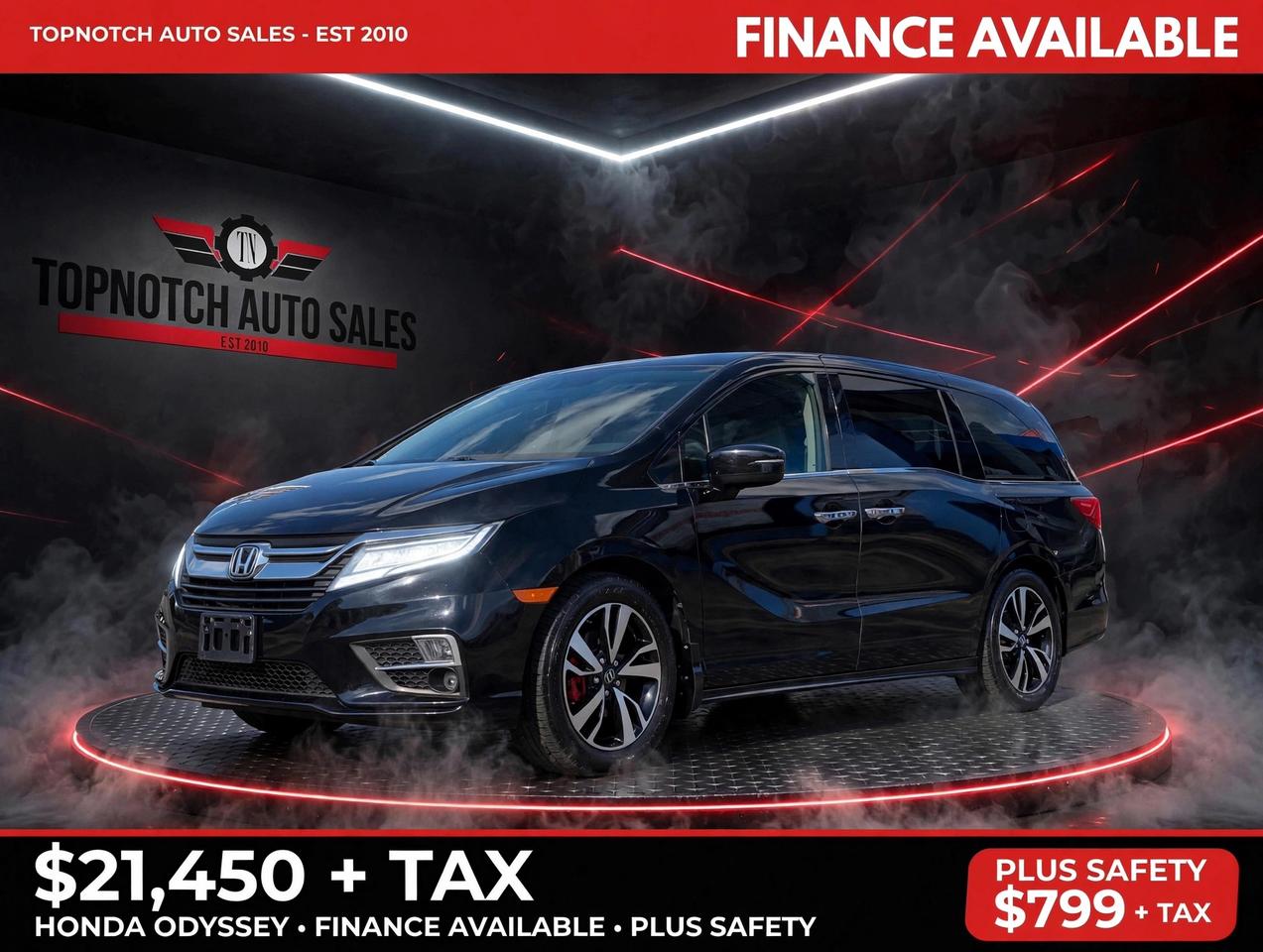 2018 Honda Odyssey TOURING — Leather — DVD — Nav — HondaVac — Power Doors Photo0
