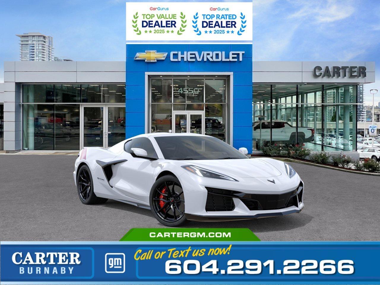 Unleash exhilarating performance in the 2027 Chevrolet Corvette Grand Sport 2LT RWD, powered by a high-output 6.7L V8 engine with Active Fuel Management, Magnetic Selective Ride Control, and an aggressive performance exhaust. Premium features include GT2 bucket seats with heated and ventilated comfort, Adrenaline Red custom leather stitching, a Bose 14-speaker Performance Series audio system, Performance Data Recorder, and a front lift system with memory. Advanced safety technologies like Side Blind Zone Alert, Rear Cross Traffic Alert, Rear Park Assist, and Lane Keep Assist add confidence. Come take it for a test drive today and experience all this stylish vehicle has to offer!  WHY CARTER GM BURNABY?  - An unrivalled vehicle purchasing experience! - Exceeding our loyal customers expectations since 1963 - 4.5 Google star rating with 2,300+ customer reviews) - CarGurus Top-Rated Dealer 2025 Award - CarGurus Top Value Dealer 2025 Award - Vehicle trades welcome! Best price guaranteed! - We provide upfront pricing, zero hidden fees, and 100% transparency - Fast approvals and 99% acceptance rates (no matter your current credit status!) - Multilingual staff (many languages spoken) - Comfortable non-pressured environment with in-store television, WIFI and a childrens play area! - In-store restaurant: fresh daily menu        Were here to help you drive the vehicle you want, the vehicle you deserve! QUESTIONS? GREAT! WEVE GOT ANSWERS! To speak with a friendly vehicle specialist - CALL NOW! The advertised price includes all standard dealer fees and any applicable manufacturer or dealer incentives. It does not include applicable taxes, licensing, insurance, or optional products or services. Dealer fees will be clearly broken out and itemized on the bill of sale, maximum total of fees $699.00. Prices are shown in Canadian dollars. While we make every effort to ensure accuracy, vehicle details, pricing, options, and availability are subject to change without notice. Please confirm all information with dealership sales management before purchase. Dealer Code: 81129