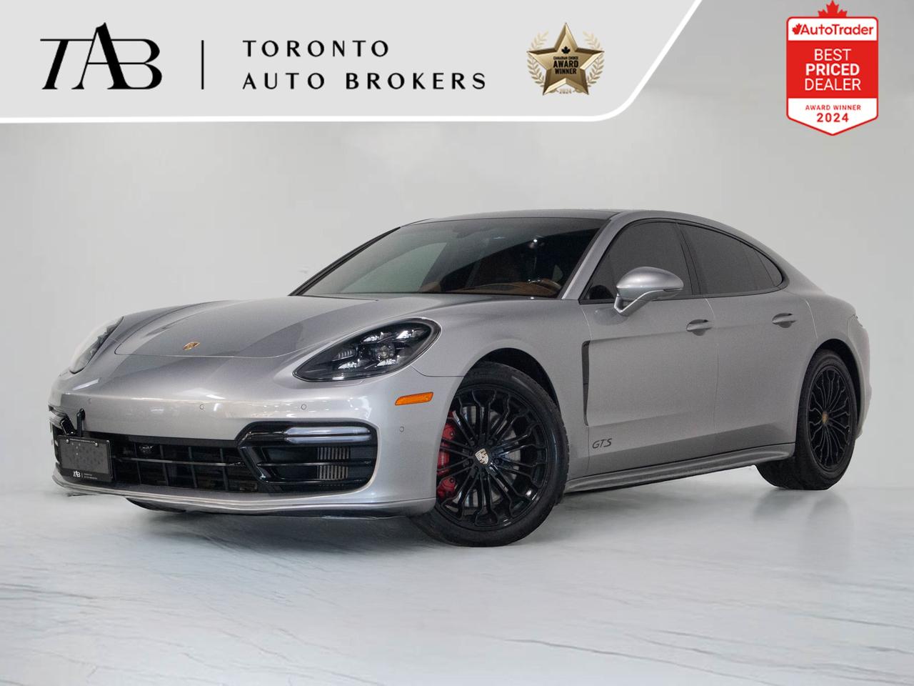 This 2019 Porsche Panamera GTS blends thrilling performance with high-end refinement, powered by a robust 8-cylinder engine and finished in sleek Silver. An Ontario vehicle equipped with the sought-after Premium Plus Package, it offers standout features like 20" Aluminum Alloy Wheels, a head-up display, and a BOSE audio system for an elevated driving experience.

Key Features Include
Sport Design Package
Premium Plus Package
Carbon Fibre Interior Package
Smoking Package
Heated Multifunction Steering Wheel in Carbon Fibre
20" Aluminum Alloy Wheels
BOSE premium audio system
Head-up display
Heated front seats
Power Blind
Ambient Lighting
Navigation with hard drive
Apple CarPlay integration
LED headlights and taillights
Power rear liftgate

NOW OFFERING 3 MONTH DEFERRED FINANCING PAYMENTS ON APPROVED CREDIT. 

WE OFFER THE BEST FINANCE RATES, AND DONT CHARGE ANY FINANCING FEE 

Looking for a top-rated pre-owned luxury car dealership in the GTA? Look no further than Toronto Auto Brokers (TAB)! Were proud to have won multiple awards, including the 2024 AutoTrader Best Priced Dealer, the 2024 CarGurus Award, the 2025 Top Choice Award, the 2025 Consumer Satisfaction Award, the 2025 Canadian Choice Award, the 2025 Three Best Rated Dealer Award, and many more!

With 30 years of experience serving the Greater Toronto Area, TAB is a respected and trusted name in the pre-owned luxury car industry. Our 30,000 sq.Ft indoor showroom is home to a wide range of luxury vehicles from top brands like BMW, Mercedes-Benz, Audi, Porsche, Land Rover, Jaguar, Aston Martin, Bentley, Maserati, and more. And we dont just serve the GTA, were proud to offer our services to all cities in Canada, including Vancouver, Montreal, Calgary, Edmonton, Winnipeg, Saskatchewan, Halifax, and more.

At TAB, were committed to providing a no-pressure environment and honest work ethics. As a family-owned and operated business, we treat every customer like family and ensure that every interaction is a positive one. Come experience the TAB Lifestyle at its truest form, luxury car buying has never been more enjoyable and exciting!

We offer a variety of services to make your purchase experience as easy and stress-free as possible. From competitive and simple financing and leasing options to extended warranties, aftermarket services, and full history reports on every vehicle, we have everything you need to make an informed decision. We welcome every trade, even if youre just looking to sell your car without buying, and when it comes to financing or leasing, we offer same day approvals, with access to over 50 lenders, including all of the banks in Canada. Feel free to check out your own Equifax credit score without affecting your credit score, simply click on the Equifax tab above and see if you qualify.

So if youre looking for a luxury pre-owned car dealership in Toronto, look no further than TAB! We proudly serve the GTA, including Toronto, Etobicoke, Woodbridge, North York, York Region, Vaughan, Thornhill, Richmond Hill, Mississauga, Scarborough, Markham, Oshawa, Peteborough, Hamilton, Newmarket, Orangeville, Aurora, Brantford, Barrie, Kitchener, Niagara Falls, Oakville, Cambridge, Kitchener, Waterloo, Guelph, London, Windsor, Orillia, Pickering, Ajax, Whitby, Durham, Cobourg, Belleville, Kingston, Ottawa, Montreal, Vancouver, Winnipeg, Calgary, Edmonton, Regina, Halifax, and more.

Call us today or visit our website to learn more about our inventory and services. And remember, all prices exclude applicable taxes and licensing, and vehicles can be certified at an additional cost of $999.