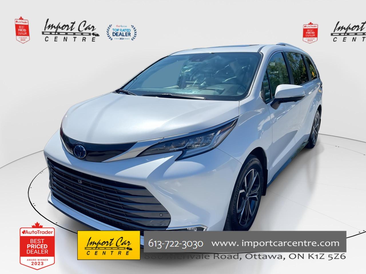 Used 2025 Toyota Sienna Limited 7-Passenger PLATINUM!!  SOFTEX, HUDS, ROOF for sale in Ottawa, ON