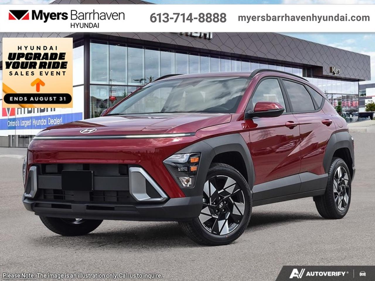 <b>Heated Seats,  Adaptive Cruise Control,  Heated Steering Wheel,  Remote Start,  Lane Keep Assist!</b><br> <br> With incredible safety features that help you stay on the road, this Kona lets you get further and see more than ever before.<br> <br>With more versatility than its tiny stature lets on, this Kona is ready to prove that big things can come in small packages. With an incredibly long feature list, this Kona is incredibly safe and comfortable, compatible with just about anything, and ready for lifes next big adventure. For distilled perfection in the busy crossover SUV segment, this Kona is the obvious choice.<br> <br>This Ultimate Red coupe has an Automatic transmission and is powered by a 147HP 2.0L 4 Cylinder Engine. <br> <br> Our Konas trim level is Preferred AWD. This all-wheel-drive SUV offers a confident blend of capability, comfort, and technology designed for modern driving. Its sleek body-colored design with black accents and deep-tinted glass gives it a bold, contemporary presence, while the interior features heated front seats, a heated leather steering wheel, and smart connectivity through a 12.3-inch touchscreen with Apple CarPlay, Android Auto, and remote start. Advanced driver assists like Forward Collision Avoidance, Blind-Spot Collision Warning, and Lane Keep Assist enhance safety and confidence on every journey. With its refined handling, spacious cabin, and seamless tech integration, this vehicle delivers a smooth and secure driving experience for any road ahead. This vehicle has been upgraded with the following features: Heated Seats, Adaptive Cruise Control, Heated Steering Wheel, Remote Start, Lane Keep Assist, Collision Mitigation.<br><br> <br/><br> o~o