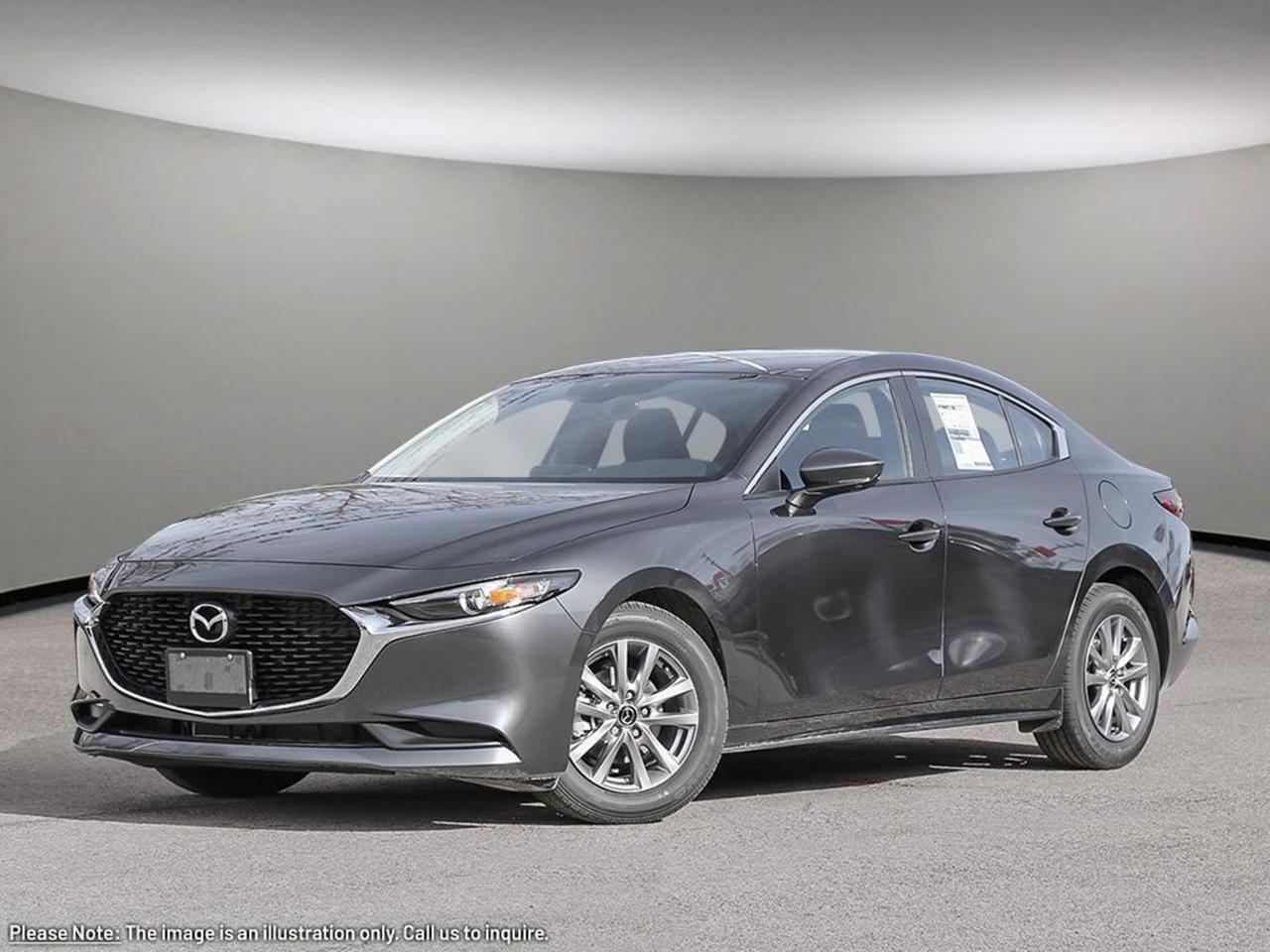 Discover the all-new 2026 Mazda Mazda3 GX FWD, combining sleek style, advanced technology, and spirited performance. Powered by a responsive 2.5L SKYACTIV-G engine paired with a smooth 6-speed automatic transmission, it delivers an engaging drive with impressive efficiency.Inside, enjoy the comfort of heated front seats with three settings, roomy black cloth upholstery, and a modern 8.8-inch display with Mazda Connected Vehicle Services keeping you connected on the go. Safety is paramount with 10 airbags, lane departure prevention, forward collision mitigation, blind spot warning, and a rearview camera for peace of mind.Sporty 16 silver metallic alloy wheels and LED headlights add to its refined exterior presence, while features like keyless entry, push-button start, and wireless audio streaming provide convenience at your fingertips.Experience the perfect balance of style, safety, and driving enjoyment with the 2026 Mazda3 GXschedule your test drive today at Go Mazda!Go Mazda is an AMVIC licensed business