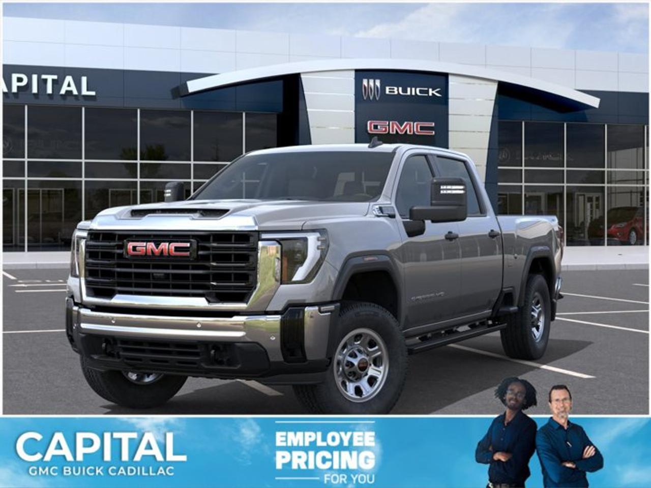 This 2026 GMC Sierra 3500HD in Sterling Metallic is equipped with 4WD and Gas V8 6.6L/ engine.Check out this vehicles pictures, features, options and specs, and let us know if you have any questions. Helping find the perfect vehicle FOR YOU is our only priority.P.S...Sometimes texting is easier. Text (or call) 306-801-9090 for fast answers at your fingertips!Dealer License #914248Disclaimer: All prices are plus taxes & fees. See dealer for Details. Dealer Permit # 914248 See dealer for Details.