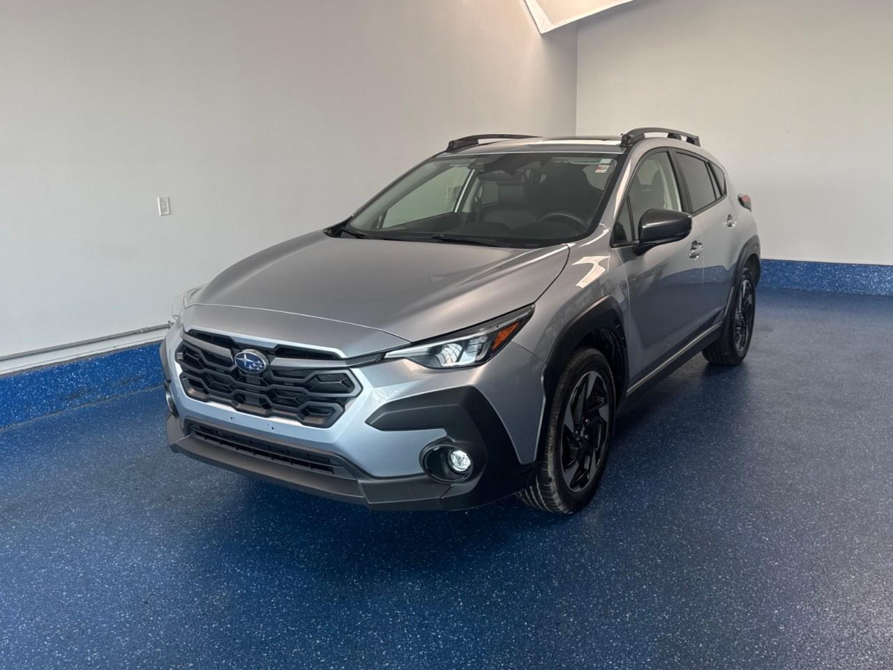 New Price! 2024 Subaru Crosstrek Limited AWD Limited | Go Everywhere! | One Owner | Zacks Certified. Lineartronic CVT AWD Ice Silver Metallic H4<br /><br /><br />18''' x 7''' 5-Spoke Aluminum Alloy Wheels, Air Conditioning, Alloy wheels, AM/FM radio: SiriusXM, Automatic temperature control, Bumpers: body-colour, Exterior Parking Camera Rear, Front fog lights, harman/kardon® Speakers, Heated Front Bucket Seats, Heated front seats, Heated steering wheel, Illuminated entry, Leather Upholstery, Navigation System, Power driver seat, Power moonroof, Power windows, Radio: 11.6''' Infotainment System w/AM/FM/MP3/WMA, Remote keyless entry, Subaru STARLINK Connected Services, Telescoping steering wheel, Tilt steering wheel, Turn signal indicator mirrors.<br /><br />Certification Program Details: Fresh 2 Yr MVI | 30 day warranty* | 110 point inspection | Full tank of fuel | Krown rustproofed | Flexible financing options | Professionally detailed<br /><br />This vehicle is Zacks Certified! You're approved! We work with you. Together we'll find a solution that makes sense for your individual situation. Please visit us or call 902 843-3900 to learn about our great selection.<br /><br />With 22 lenders available Zack's Auto Sales can offer our customers with the lowest available interest rate. Thank you for taking the time to check out our selection!