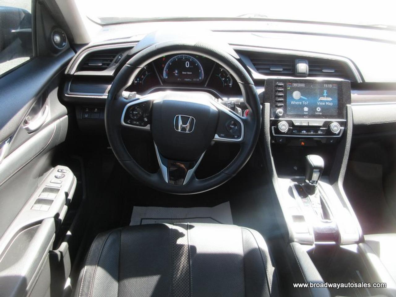 2020 Honda Civic LOADED TOURING-VERSION 5 PASSENGER 1.5L - TURBO.. NAVIGATION.. POWER SUNROOF.. LEATHER.. HEATED SEATS.. ECON-MODE-PACKAGE.. BACK-UP CAMERA.. Photo