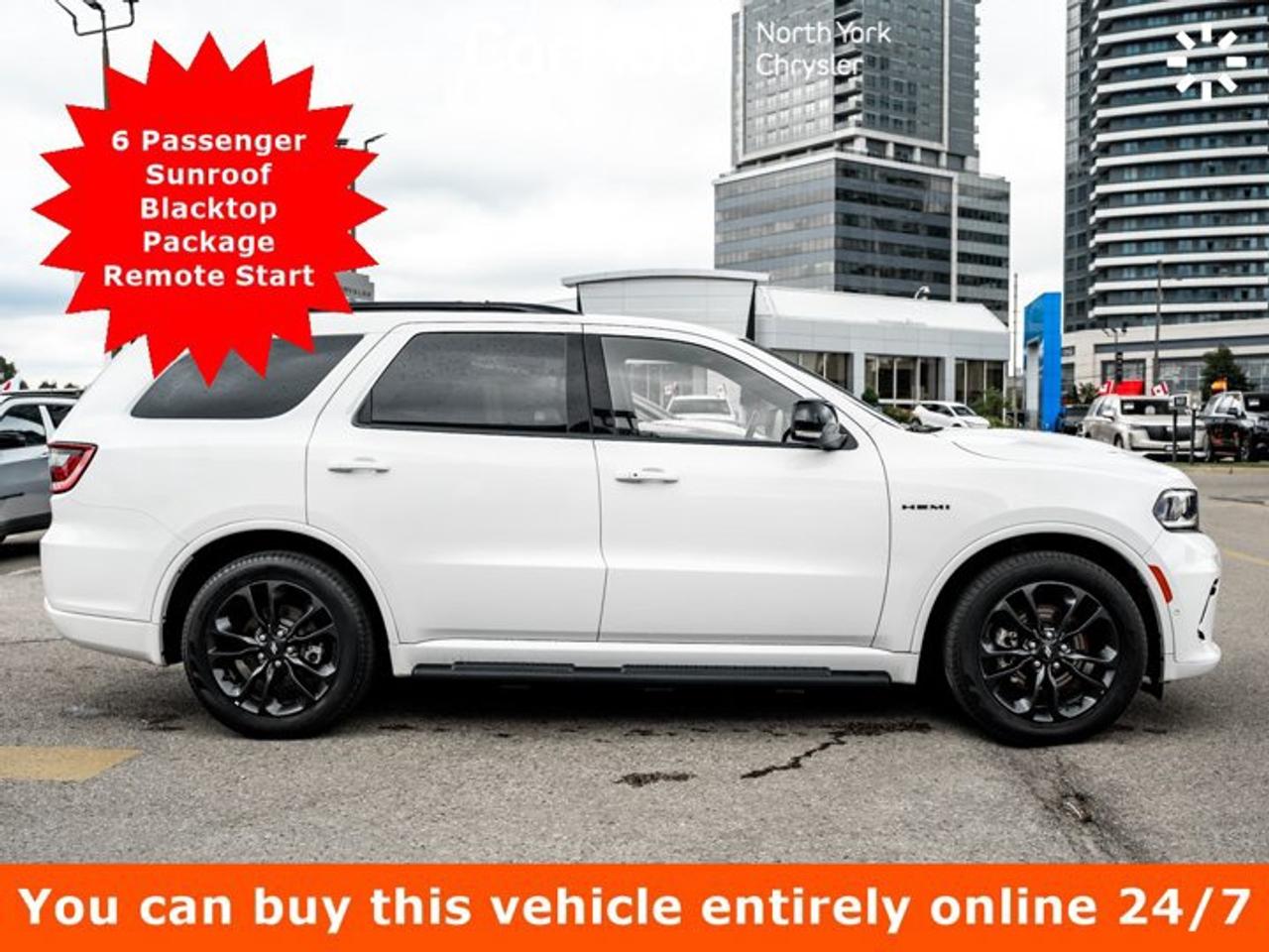 Used 2024 Dodge Durango R/T AWD 6 Passenger Sunroof Blacktop Package Remote Start for sale in Thornhill, ON
