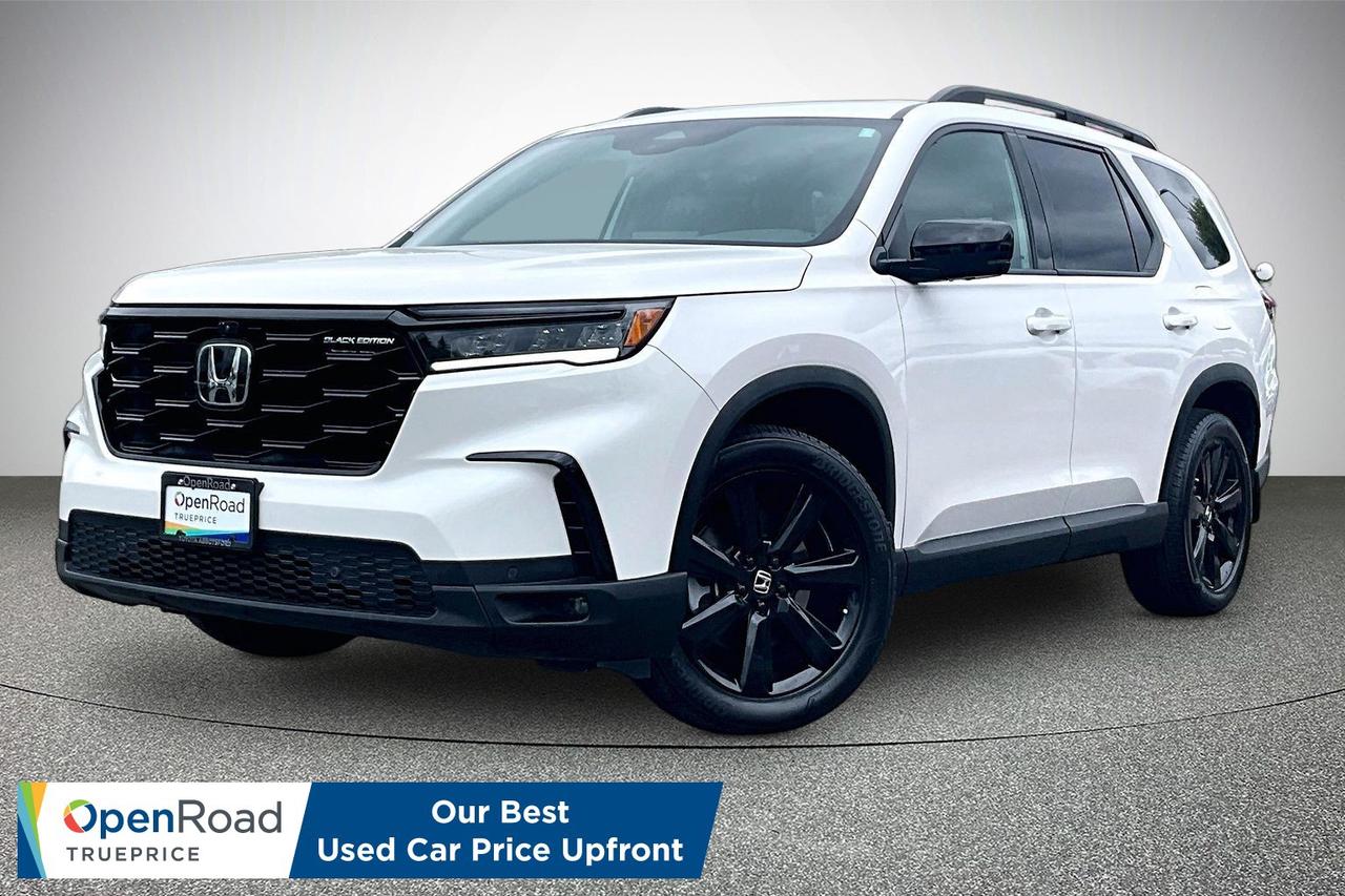 Bold, refined, and highly capable, this 2025 Honda Pilot Black Edition AWD delivers a premium three-row SUV experience with strong performance and confident all-wheel drive capability. Its striking Black Edition styling is matched by a spacious, upscale interior designed for comfort, practicality, and everyday versatility. Inside, you&rsquo;ll find advanced technology and seamless connectivity, including Apple CarPlay and Android Auto, along with Honda&rsquo;s latest safety and driver assistance features for added confidence on the road. This Pilot Black Edition combines family-friendly space, modern luxury, and all-weather capability, and is ready for its next owner. This Pilot is waiting for you so come in today and experience it with a test drive! Drive away with confidence from OpenRoad Toyota Abbotsford! Get our TruePrice upfront with no haggling and no hassle. Every OpenRoad Certified vehicle is fully inspected and backed by a Carfax history report. Visit us today at 30210 Automall Drive in Abbotsford or call now to book your test drive and get behind the wheel!   List Price subject to $595 Documentation Fee, $499 Lease/Finance Fee, and applicable taxes. VSA Dealer #40643