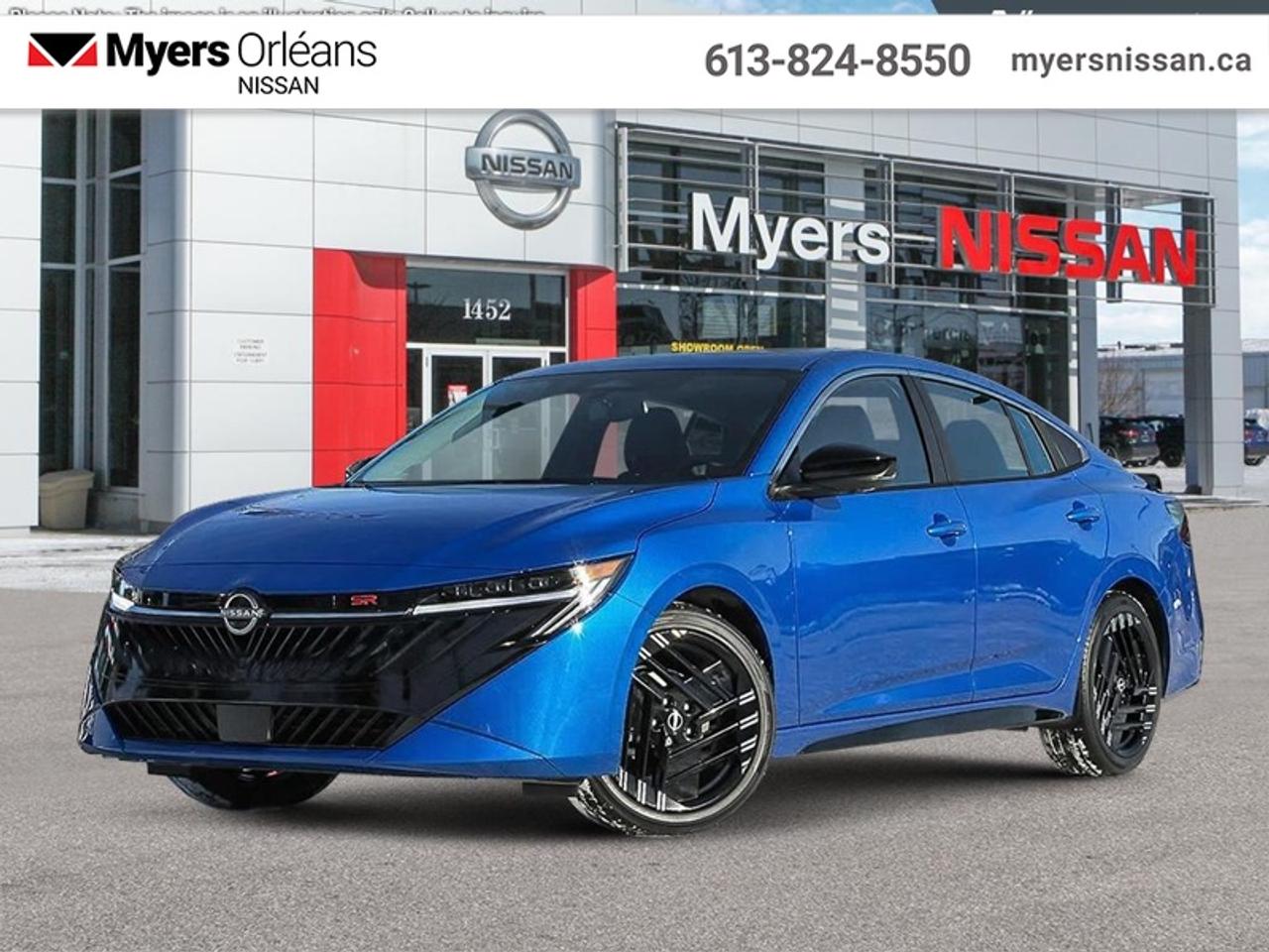 <b>Bose Premium Audio,  360 Camera,  Sunroof,  Wireless Charging,  Heated Steering Wheel!</b><br> <br> Dynamic performance in every curve and presence in every line, this 2026 Sentra is ready to step up.<br> <br>More excitement for the same fuel efficiency was achieved through intelligent design in this 2026 Sentra. Offering an interior you expect from the luxury vehicle, this compact car is packed with power and excitement from the beautiful lights to the stunning spoiler. All the impressive looks blend seamlessly with the upscale interior, making this Sentra an instant classic.<br> <br>This Bluestone Pearl Metallic sedan has an Automatic transmission and is powered by a 149HP 2.0L 4 Cylinder Engine. <br> <br> Our Sentras trim level is SR. This sleek and modern sedan blends sport-inspired styling with advanced comfort and technology for a refined driving experience. The exterior features a dark chrome grille, sunroof, and aerodynamic accents that complement its bold, confident stance. Inside, enjoy heated leatherette seats, a heated leather steering wheel, dual-zone automatic climate control, and a premium Bose audio system with a 12.3-inch NissanConnect display offering wireless Apple CarPlay, Android Auto, and smartphone charging. Smart convenience features like keyless entry, remote start, and HomeLink enhance daily comfort, while advanced driver-assistance systems such as ProPILOT Assist, Intelligent Cruise Control, Automatic Emergency Braking with Pedestrian Detection, and a 360° camera system deliver confidence and control in every journey. This vehicle has been upgraded with the following features: Bose Premium Audio, 360 Camera, Sunroof, Wireless Charging, Heated Steering Wheel, Intelligent Cruise Control, Heated Seats.<br><br> <br/>Total rebate of $2750 is reflected in the price. Credit includes $2750 Non-Stackable Dollars for Cash Purchase only, available in lieu of subvented financing rates. Incentives expire 2026-08-31. See dealer for details. <br> <br> <br>LEASING:<br><br>Estimated Lease Payment: $403/m <br>Payment based on 1.9% lease financing for 36 months with $0 down payment on approved credit. Total obligation $14,532. Mileage allowance of 16,000 KM/year. Offer expires 2026-08-31.<br><br><br>We are proud to regularly serve our clients and ready to help you find the right car that fits your needs, your wants, and your budget.And, of course, were always happy to answer any of your questions.Proudly supporting Ottawa, Orleans, Vanier, Barrhaven, Kanata, Nepean, Stittsville, Carp, Dunrobin, Kemptville, Westboro, Cumberland, Rockland, Embrun , Casselman , Limoges, Crysler and beyond! Call us at (613) 824-8550 or use the Get More Info button for more information. Please see dealer for details. The vehicle may not be exactly as shown. The selling price includes all fees, licensing & taxes are extra. OMVIC licensed.Find out why Myers Orleans Nissan is Ottawas number one rated Nissan dealership for customer satisfaction! We take pride in offering our clients exceptional bilingual customer service throughout our sales, service and parts departments. Located just off highway 174 at the Jean DÀrc exit, in the Orleans Auto Mall, we have a huge selection of New vehicles and our professional team will help you find the Nissan that fits both your lifestyle and budget. And if we dont have it here, we will find it or you! Visit or call us today.<br> Come by and check out our fleet of 30+ used cars and trucks and 110+ new cars and trucks for sale in Orleans.  o~o
