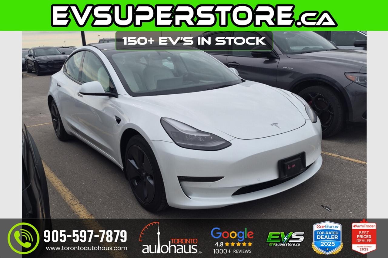 2022 Tesla Model 3 LR AWD I WHITE INT. I EVsuperstore.ca Photo