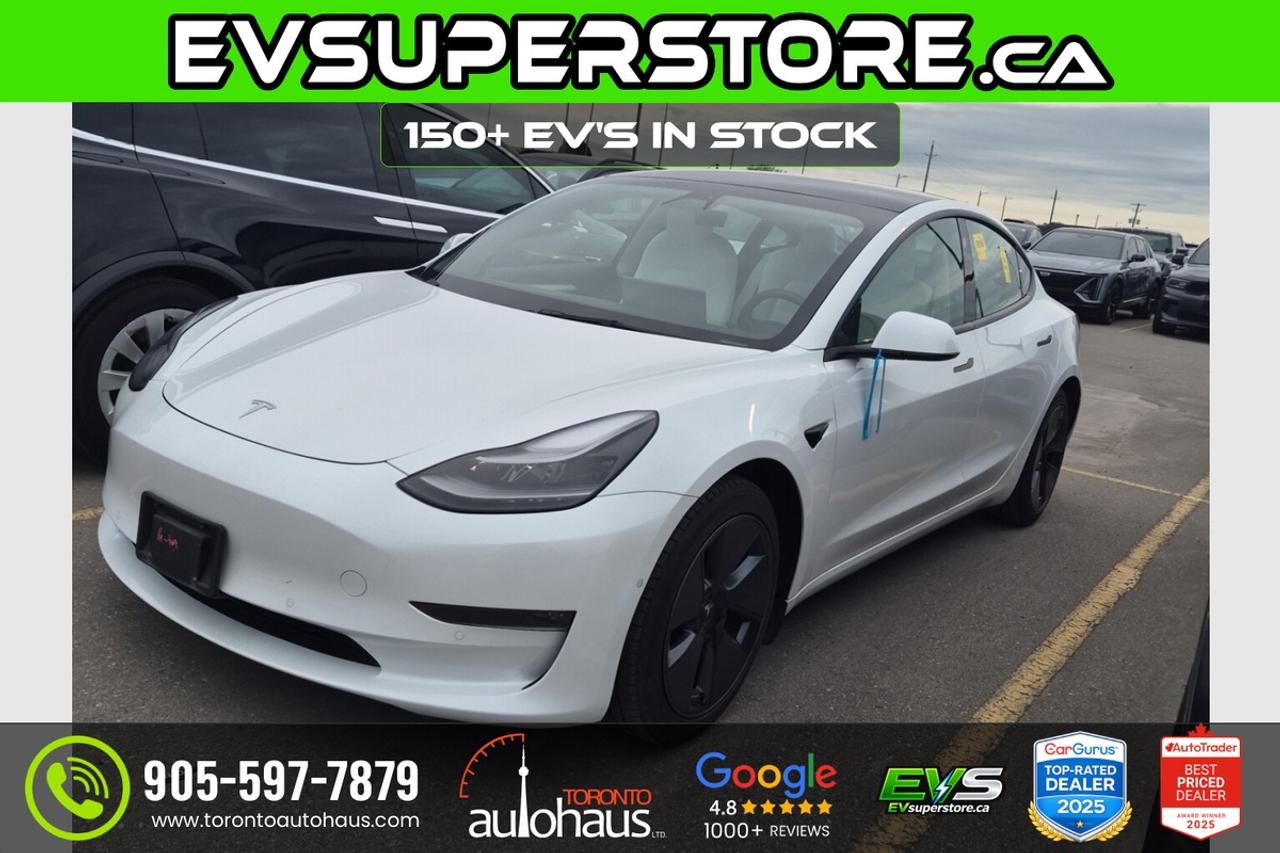 2022 Tesla Model 3 LR AWD I WHITE INT. I EVsuperstore.ca Photo