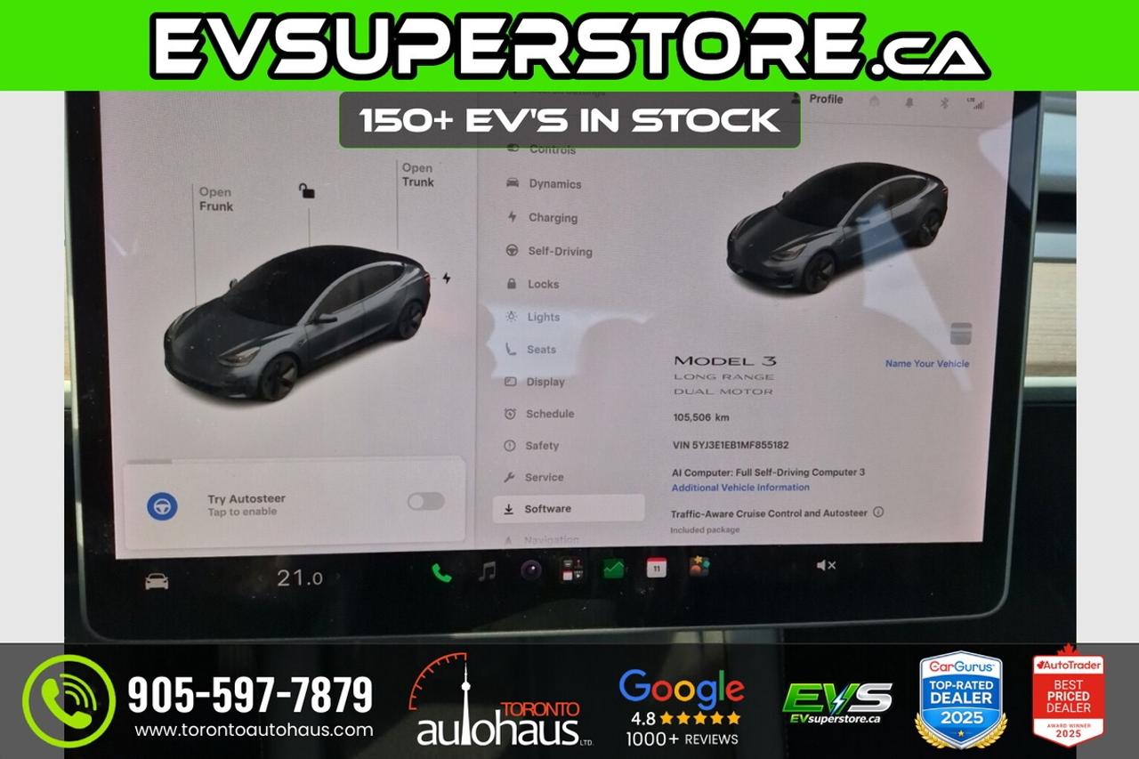 2021 Tesla Model 3 LONG RANGE AWD I EVSUPERSTORE.CA Photo