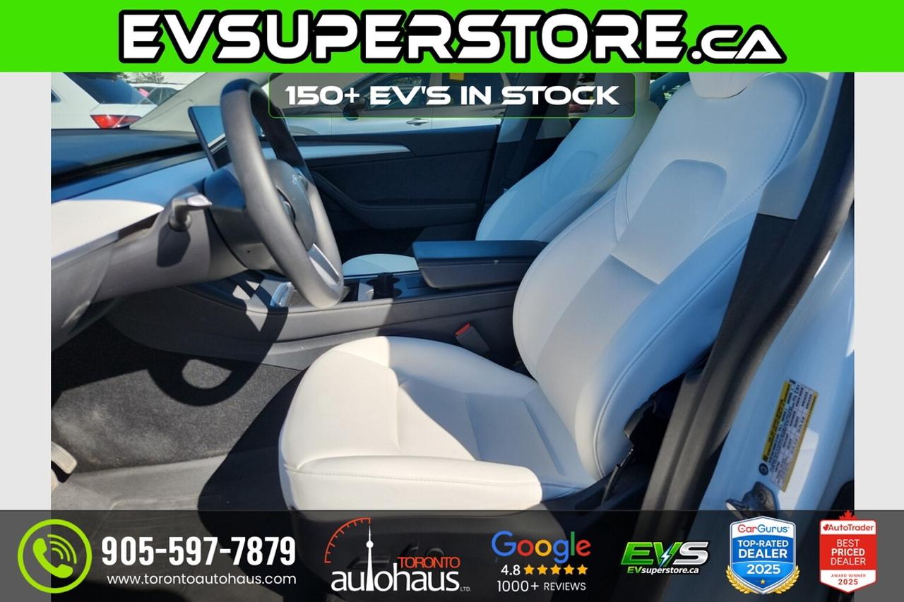 2023 Tesla Model Y LR AWD I WHITE INTERION AT EVSUPERSTORE.CA Photo