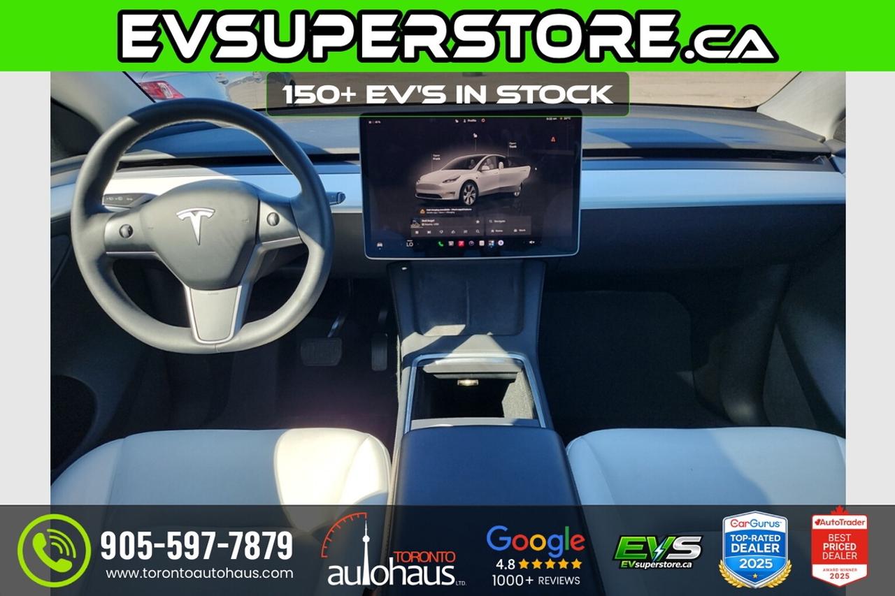 2023 Tesla Model Y LR AWD I WHITE INTERION AT EVSUPERSTORE.CA Photo