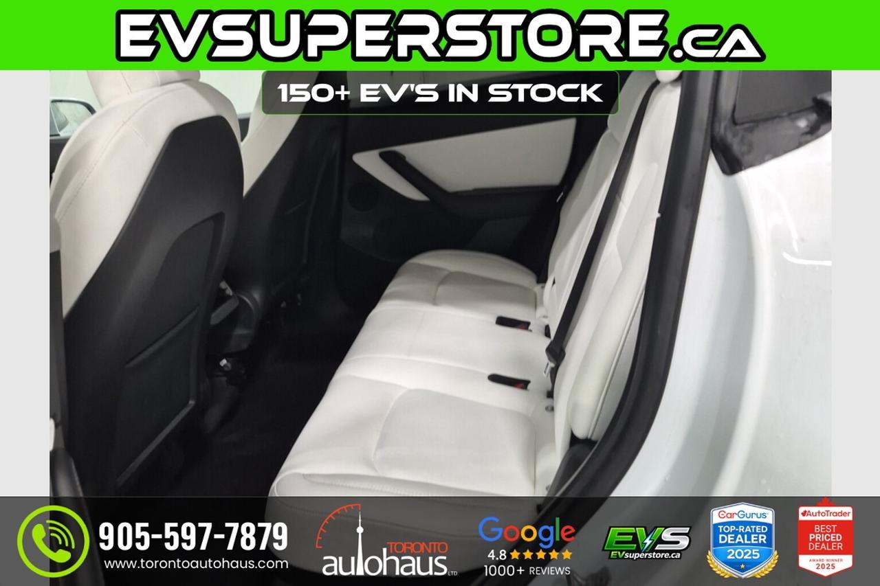 2022 Tesla Model Y LR AWD I WHITE INT. I EVsuperstore.ca Photo