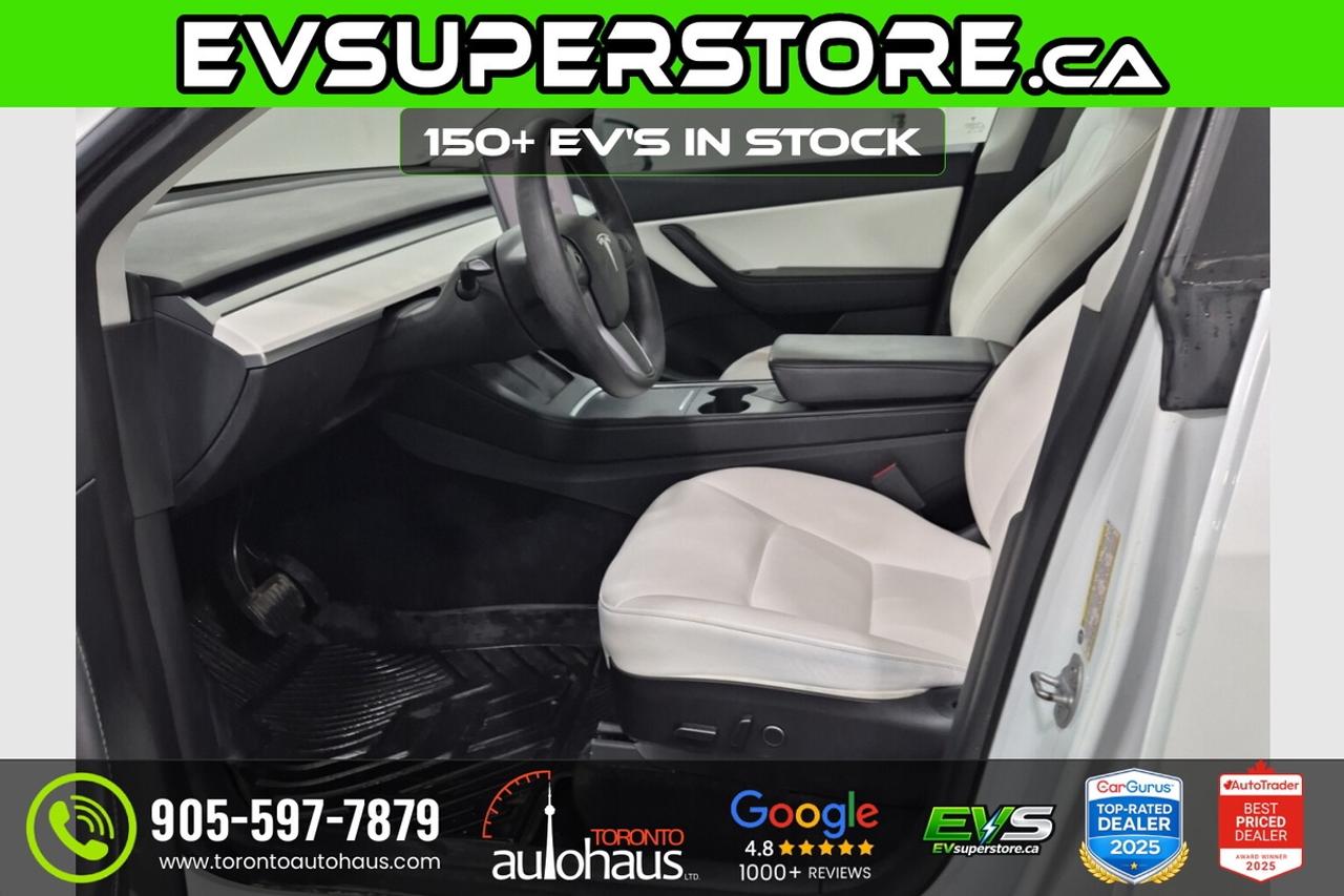 2022 Tesla Model Y LR AWD I WHITE INT. I EVsuperstore.ca Photo