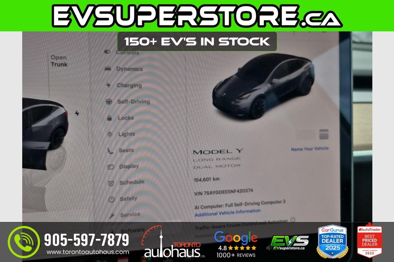 2022 Tesla Model Y LONG RANGE AWD I EVSUPERSTORE.CA Photo
