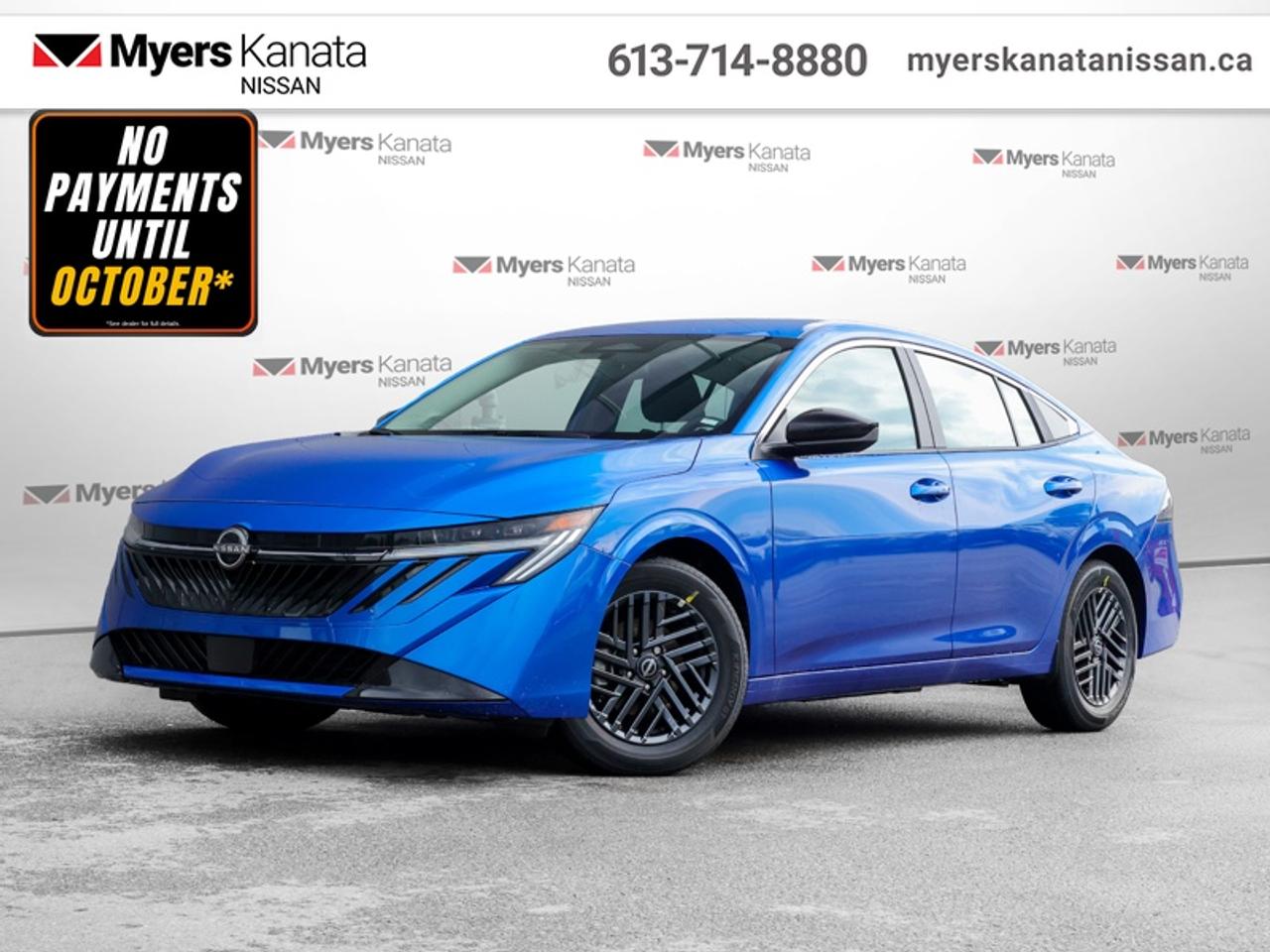<b>Heated Steering Wheel,  Intelligent Cruise Control,  Heated Seats,  Remote Start,  Lane Keep Assist!</b><br> <br> Dynamic performance in every curve and presence in every line, this 2026 Sentra is ready to step up.<br> <br>More excitement for the same fuel efficiency was achieved through intelligent design in this 2026 Sentra. Offering an interior you expect from the luxury vehicle, this compact car is packed with power and excitement from the beautiful lights to the stunning spoiler. All the impressive looks blend seamlessly with the upscale interior, making this Sentra an instant classic.<br> <br>This Bluestone Pearl Metallic sedan has an Automatic transmission and is powered by a 149HP 2.0L 4 Cylinder Engine. <br> <br> Our Sentras trim level is SV. This stylish compact sedan combines modern comfort, advanced safety, and smart technology in a refined package. Its sleek body-coloured design includes heated auto-dimming mirrors, and automatic headlights for everyday convenience. Inside, the cabin offers heated front seats, a heated leather steering wheel, premium cloth upholstery, and a 12.3-inch touchscreen with NissanConnect, and wireless Apple CarPlay, Android Auto. Intelligent Cruise Control makes every trip smoother, while advanced driver-assistance features such as Automatic Emergency Braking with Pedestrian Detection, Intelligent Blind Spot Intervention, Lane Departure Warning and Prevention, and a RearView Monitor ensure peace of mind on the road. This vehicle has been upgraded with the following features: Heated Steering Wheel, Intelligent Cruise Control, Heated Seats, Remote Start, Lane Keep Assist, Blind Spot Intervention, Collision Mitigation.<br><br> <br/>Weve discounted this vehicle $2000. See dealer for details. <br><br><br> Come by and check out our fleet of 60+ used cars and trucks and 80+ new cars and trucks for sale in Kanata.  o~o