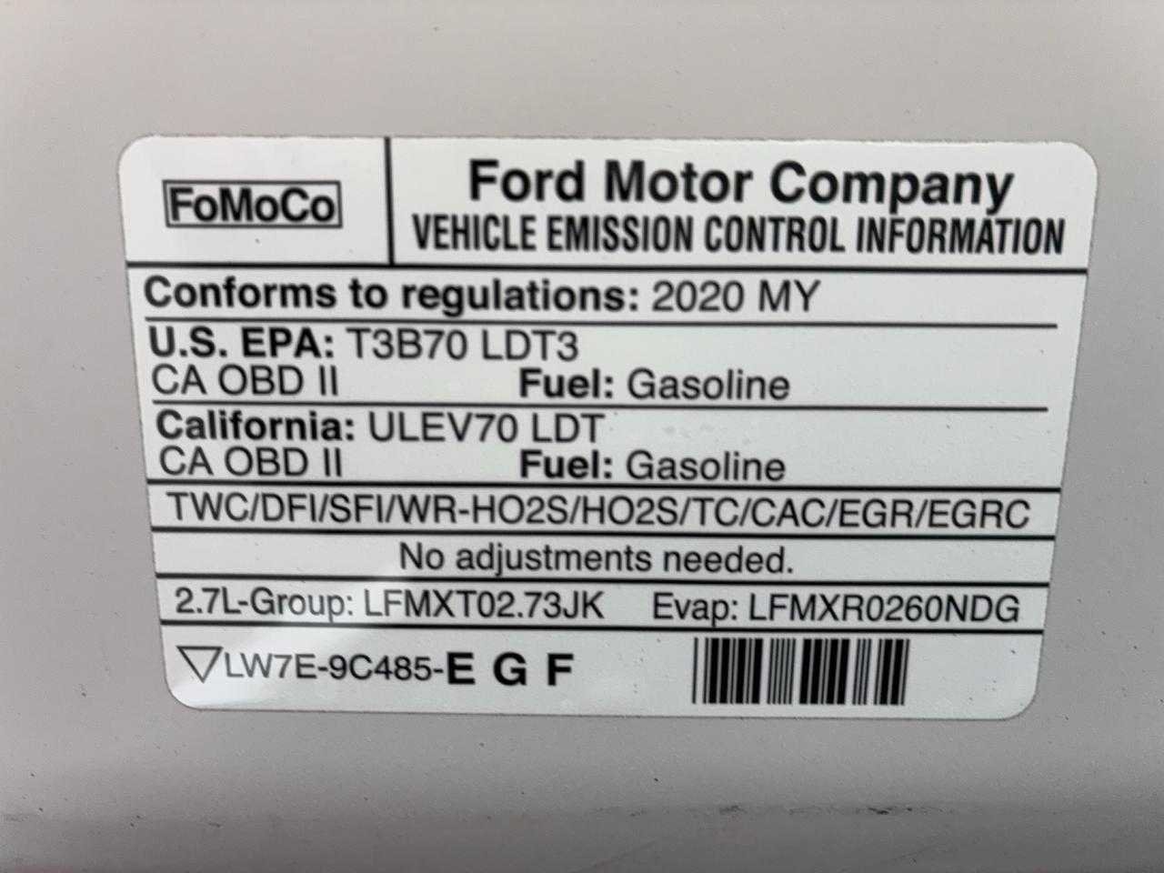 2020 Ford F-150 XLT 4WD SuperCab 2.7L6cylGas 6.5' Box Photo