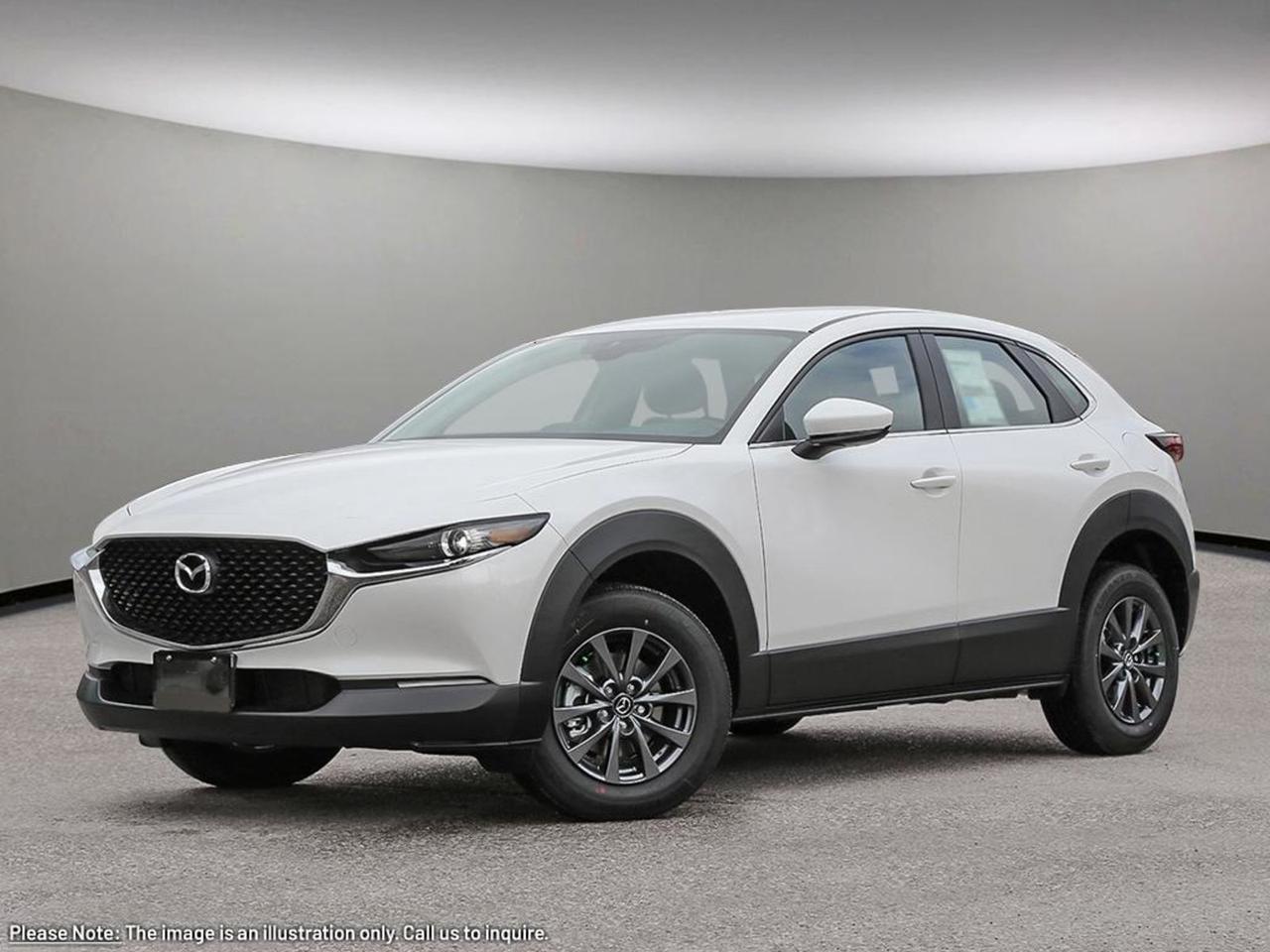 Introducing the 2026 Mazda CX-30 GX AWD in sleek Black  a perfect blend of style, performance, and advanced technology. Powered by a responsive 2.5L SKYACTIV-G engine paired with a smooth 6-speed automatic transmission and full-time AWD, this compact SUV delivers confident handling in all conditions. Enjoy comfort with manually adjustable seats, heated front seats, and a thoughtfully designed interior featuring cloth upholstery and leatherette accents. Stay connected and entertained with the 8.8-inch display, Mazda Connected Services, Bluetooth, and premium 8-speaker audio system. Safety is top priority with 10 airbags, blind spot monitoring, lane departure prevention, forward collision mitigation, and rearview camera. Whether navigating city streets or weekend getaways, the CX-30 GX AWD offers versatility, efficiency, and Mazdas signature driving fun. Visit Go Mazda today and experience the 2026 CX-30 GX AWD  engineered to elevate every journey.Go Mazda is an AMVIC licensed business