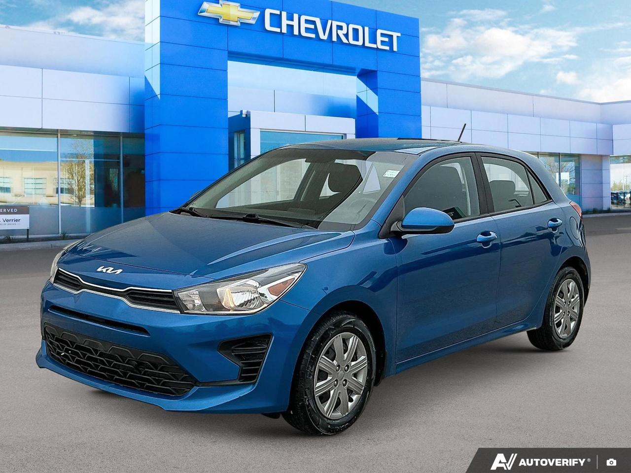 Heated Seats | Cruise Control | Bluetooth | Cloth Seats | Blind Spot Detection |
If youre looking for a fuel-efficient, practical hatchback that keeps daily commuting costs low without sacrificing comfort, this 2022 Kia Rio LX Premium in Sporty Blue is worth a serious look. With heated front seats, a back-up camera, and cruise control all included, this is a well-equipped entry that punches above its price point  and it comes with a clean, accident-free history.

Key Features
- Front Wheel Drive
- Apple CarPlay 
- Rearview Camera
- Remote Keyless Entry
- Drive Mode Select 
- Cruise Control 
- Heated Front Seats
- Leather Wrapped Steering Wheel 
- 8 Inch Display Audio 

Safety Features
- Eletronic Stability Control 
- Vehicle Stability Mangement 
- 4-Wheel Anti Lock Braking System 
- Hill Assist Control 
- Tire Pressure Monitoring System 
- 6 Airbags 

And More!


With 144,626 km on the odometer, this Rio is priced accordingly and represents solid value for a first-time buyer, student, or anyone looking to minimize their transportation costs. Stop by Birchwood Chevrolet Buick GMC, explore more at birchwoodchevrolet.ca, or reach out to book a test drive  were happy to answer any questions and help you find the right fit.
All of our quality pre-owned vehicles are delivered with the following:
· a Birchwood Certified 152 pt Inspection
· a full tank of fuel
· Full service records (if available)
· a CARFAX report

Click, call (204) 837-5811, or visit Birchwood Chevrolet Buick GMC at the Birchwood Auto Park, 3965 Portage Avenue West at the Perimeter.

Special Financing Available! Price does not include taxes. Dealer Permit #4240.
Dealer permit #4240