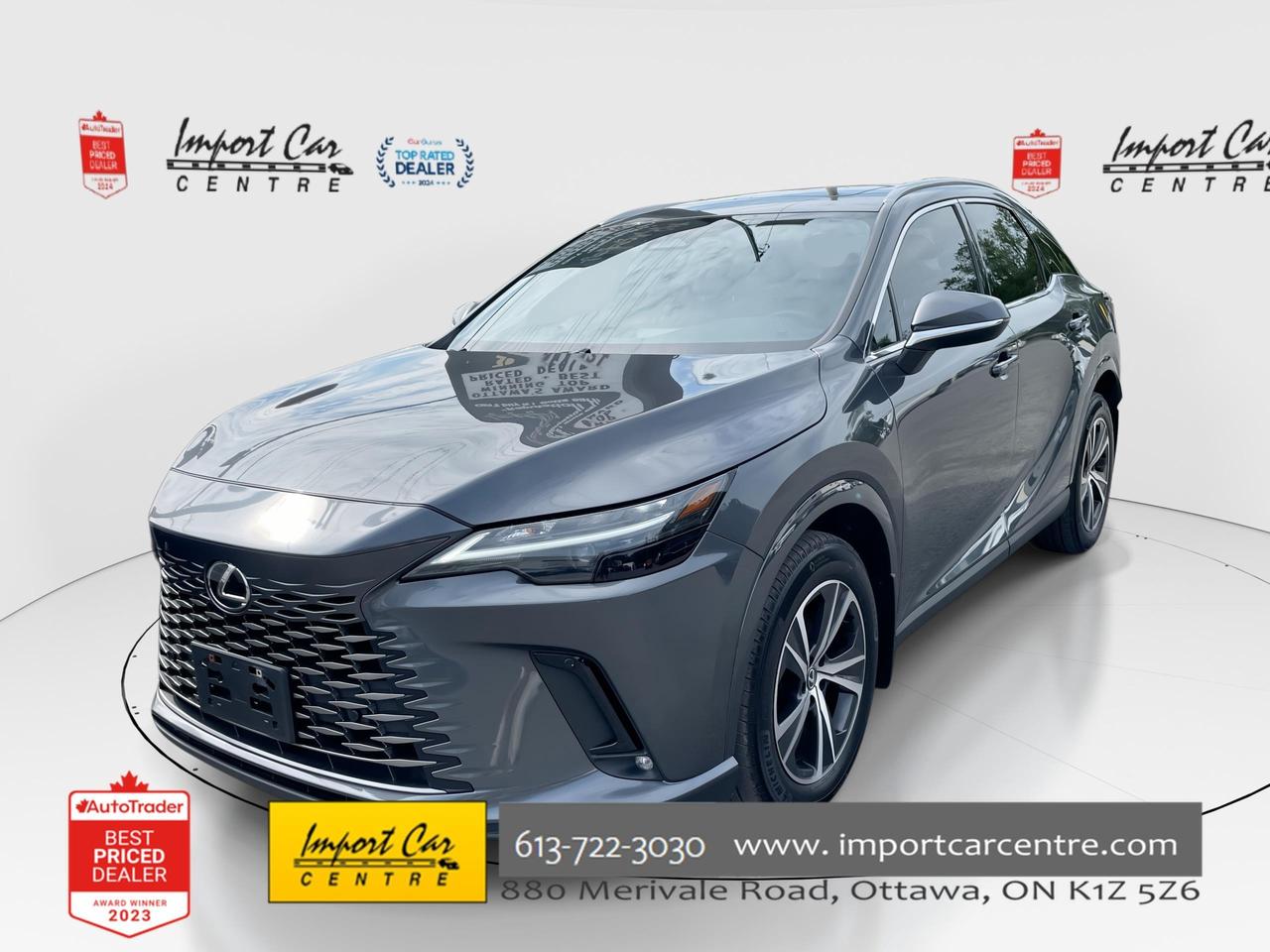 Used 2024 Lexus RX 350H HYBRID, NULUXE, ROOF, HTD. & VENTED SEATS, BK. CAM for sale in Ottawa, ON