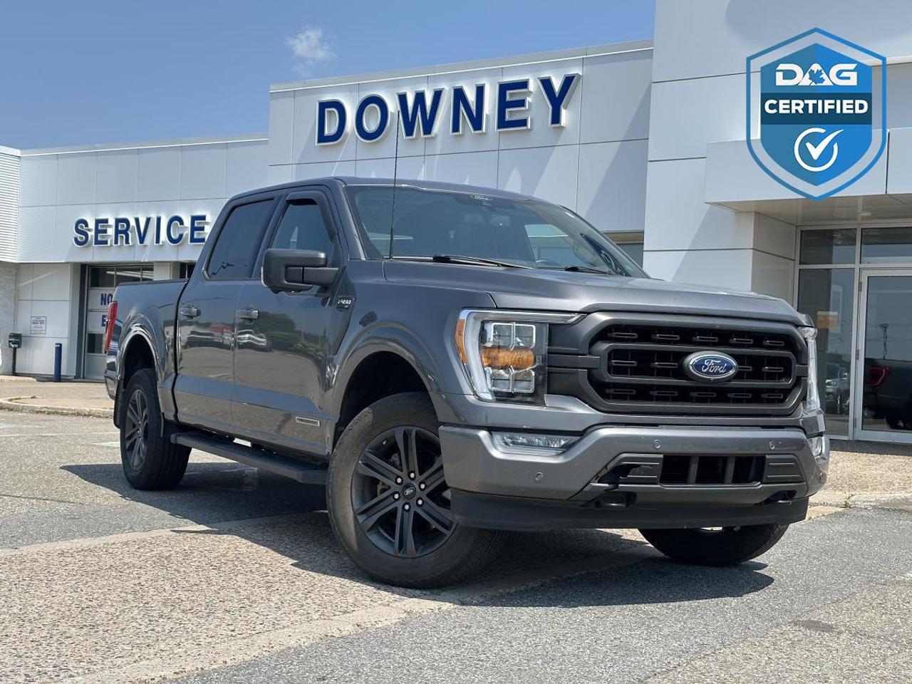 Finished in sophisticated Carbonized Grey Metallic with a striking black sport interior, this 2022 Ford F 150 XLT SuperCrew blends modern style, advanced technology, and exceptional capability into one impressive package. Powered by the innovative 3.5L PowerBoost Full Hybrid engine, this truck delivers remarkable performance and efficiency while maintaining the strength and confidence expected from Canadas best-selling pickup. Paired with a capable 4x4 system, its equally prepared for demanding jobs, weekend adventures, and everything in between.

Inside, the spacious SuperCrew cabin offers outstanding comfort for both driver and passengers, with a sporty interior design that gives the truck a refined yet rugged character. Premium materials, supportive seating, and a thoughtfully designed layout make every drive more enjoyable, whether youre heading across town or travelling long distances. The twin-panel moonroof fills the cabin with natural light and creates an open, airy atmosphere that everyone onboard will appreciate.

This f 150 is packed with features designed to enhance every aspect of ownership. The renowned B&O sound system delivers rich, immersive audio, while the advanced infotainment system keeps you seamlessly connected through smartphone integration and intuitive controls. One of the standout features is Pro Power Onboard, turning the truck into a mobile power source capable of supporting work tools, camping equipment, tailgate accessories, and more, adding a level of versatility that few trucks can match.

Safety and confidence are built into every kilometer, with advanced driver-assist technologies working behind the scenes to help keep you aware of your surroundings. Combining the impressive capability of the PowerBoost hybrid powertrain with premium comfort, innovative technology, and unmistakable f 150 toughness, this 2022 Ford F 150 XLT is a truck that is ready to exceed expectations wherever the road or trail may lead.

Why buy from Downey Ford? GREAT QUESTION!! Heres why:  Market Value Pricing provides the most competitive prices on all our pre-owned vehicles, all the time!  Downey Ford is the largest volume Ford dealership in the Maritimes.  Every Pre-Owned Vehicle comes with New Wipers, New In-Cabin Filter , New Engine Air Filter,  Plus Plus Plus . Reconditioning our pre-owned inventory is a source of pride for us! A basic motor vehicle inspection and a quick wash just isnt good enough for our customers. We complete an extremely thorough process, both mechanically and cosmetically, before it meets our standards. Heres just some of what we do:  Mechanical inspection that covers 100 +++ components including:  Engine  Electrical System  Suspension  Transmission  Brakes  Frame  Regular maintenance servicing  Plus Plus Plus  Our cosmetic reconditioning is elite:  Shampooing of Carpet  Acid Wash of Rims  Dressing of Tires  Engine Detail  Multi-stage polish  Plus Plus Plus  Here are some other extras we are happy to offer at no charge to you:  Vehicle History Report  Accident / Damage Report  Stolen Vehicle Report  Lien Search Report  Credit Report Review and Counseling  Free Trade-In Appraisals  Relaxed Low Pressure Sales Experience  Finance Pre-Approval Service  Service  Departments covering ALL of Southern New Brunswick  Delivery Services to all of Canada  Multiple Chartered Bank Financing Sources  Multiple Vehicle Protection Products available  Multiple Loan Protection Products available  Pet-Friendly Facility - Feel free to bring Bingo with you.

We want to EARN your business and hope to speak with you soon.

Our knowledgeable and friendly sales staff are here to ensure a seamless and enjoyable car-buying experience. Call us at 506-632-6000 to book your test drive today and discover why Downey Ford is the trusted choice for so many.<p> and exceptional capability into one impressive package. Powered by the innovative 3.5L PowerBoost Full Hybrid engine</p>
<p> this truck delivers remarkable performance and efficiency while maintaining the strength and confidence expected from Canadas best-selling pickup. Paired with a capable 4x4 system</p>
<p> with a sporty interior design that gives the truck a refined yet rugged character. Premium materials</p>
<p> whether youre heading across town or travelling long distances. The twin-panel moonroof fills the cabin with natural light and creates an open</p>
<p> airy atmosphere that everyone onboard will appreciate.

This f 150 is packed with features designed to enhance every aspect of ownership. The renowned B&O sound system delivers rich</p>
<p> while the advanced infotainment system keeps you seamlessly connected through smartphone integration and intuitive controls. One of the standout features is Pro Power Onboard</p>
<p> adding a level of versatility that few trucks can match.

Safety and confidence are built into every kilometer</p>
<p> with advanced driver-assist technologies working behind the scenes to help keep you aware of your surroundings. Combining the impressive capability of the PowerBoost hybrid powertrain with premium comfort</p>
<p> this 2022 Ford F 150 XLT is a truck that is ready to exceed expectations wherever the road or trail may lead.

Why buy from Downey Ford? GREAT QUESTION!! Heres why:  Market Value Pricing provides the most competitive prices on all our pre-owned vehicles</p>
<p> all the time!  Downey Ford is the largest volume Ford dealership in the Maritimes.  Every Pre-Owned Vehicle comes with New Wipers</p>
<p>  Plus Plus Plus . Reconditioning our pre-owned inventory is a source of pride for us! A basic motor vehicle inspection and a quick wash just isnt good enough for our customers. We complete an extremely thorough process</p>
<p> before it meets our standards. Heres just some of what we do:  Mechanical inspection that covers 100 +++ components including:  Engine  Electrical System  Suspension  Transmission  Brakes  Frame  Regular maintenance servicing  Plus Plus Plus  Our cosmetic reconditioning is elite:  Shampooing of Carpet  Acid Wash of Rims  Dressing of Tires  Engine Detail  Multi-stage polish  Plus Plus Plus  Here are some other extras we are happy to offer at no charge to you:  Vehicle History Report  Accident / Damage Report  Stolen Vehicle Report  Lien Search Report  Credit Report Review and Counseling  Free Trade-In Appraisals  Relaxed Low Pressure Sales Experience  Finance Pre-Approval Service  Service  Departments covering ALL of Southern New Brunswick  Delivery Services to all of Canada  Multiple Chartered Bank Financing Sources  Multiple Vehicle Protection Products available  Multiple Loan Protection Products available  Pet-Friendly Facility - Feel free to bring Bingo with you.

We want to EARN your business and hope to speak with you soon.

Our knowledgeable and friendly sales staff are here to ensure a seamless and enjoyable car-buying experience. Call us at 506-632-6000 to book your test drive today and discover why Downey Ford is the trusted choice for so many.</p>