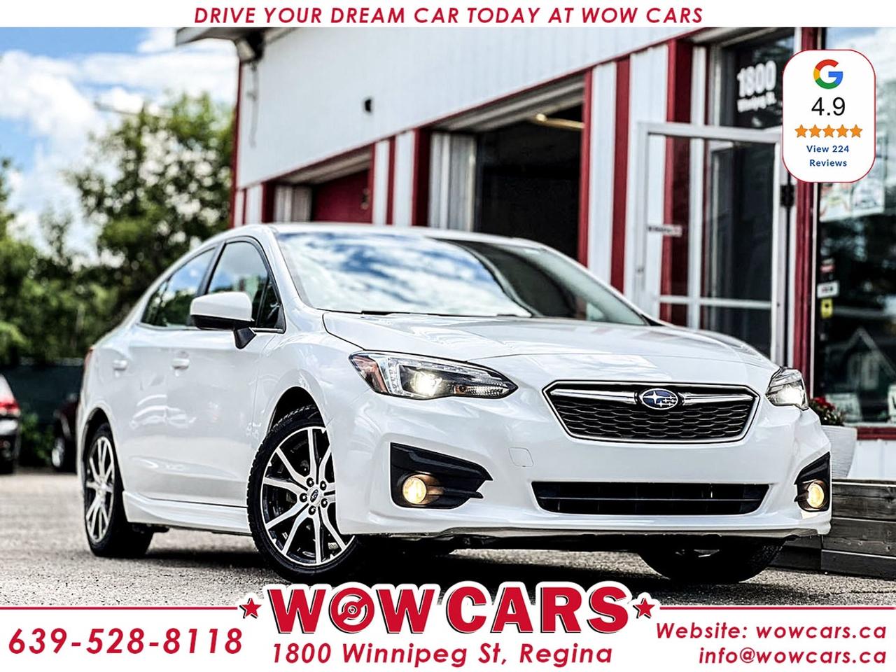 2019 Subaru Impreza Sport AWDOdometer: 97,695 KmPrice: $21,990+taxFinancing Available <br/> <br/> <br/> WOW Factors:--Certified and mechanical inspection <br/> -No Accidents <br/> <br/> Highlight features:--Apple Carplay, Android Auto <br/> -Blind Spot monitoring <br/> -Steering Responsive Headlights. <br/> -Power Heated seats <br/> -Pedal Shifters <br/> -All-Wheel Drive <br/> -Alloy Wheels <br/> -Remote Start <br/> -Power Heated Side mirrors <br/> -Cruise Control <br/> -Backup-Camera and much more. <br/> <br/> <br/> Financing Available <br/> Driven by Trust, Powered by Family  Your Destination for Quality Pre-Owned Vehicles <br/> At our family-owned dealership, customer satisfaction isnt just a goal  its our promise. We specialize in pre-owned Cars, SUVs, Vans, and Trucks, offering standout value with the WOW factors that set us apart. From exceptional Google reviews to unmatched after-sales service, we go above and beyond to make your experience seamless, transparent, and friendly. <br/> <br/> <br/> Visit WOW CARS Today at 1800 Winnipeg Street Regina, SK S4P1G2, or give us a call at (639) 528-8II8. <br/>